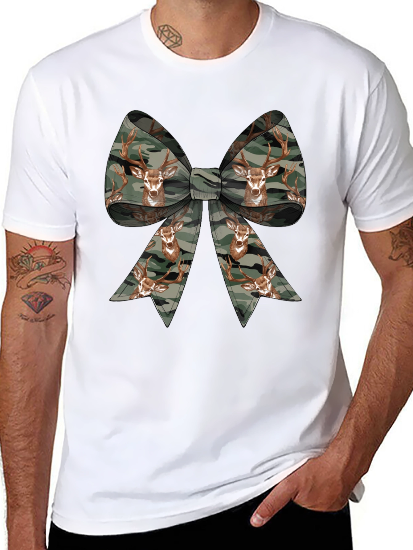 Deer Camo Bow T-Shirt
