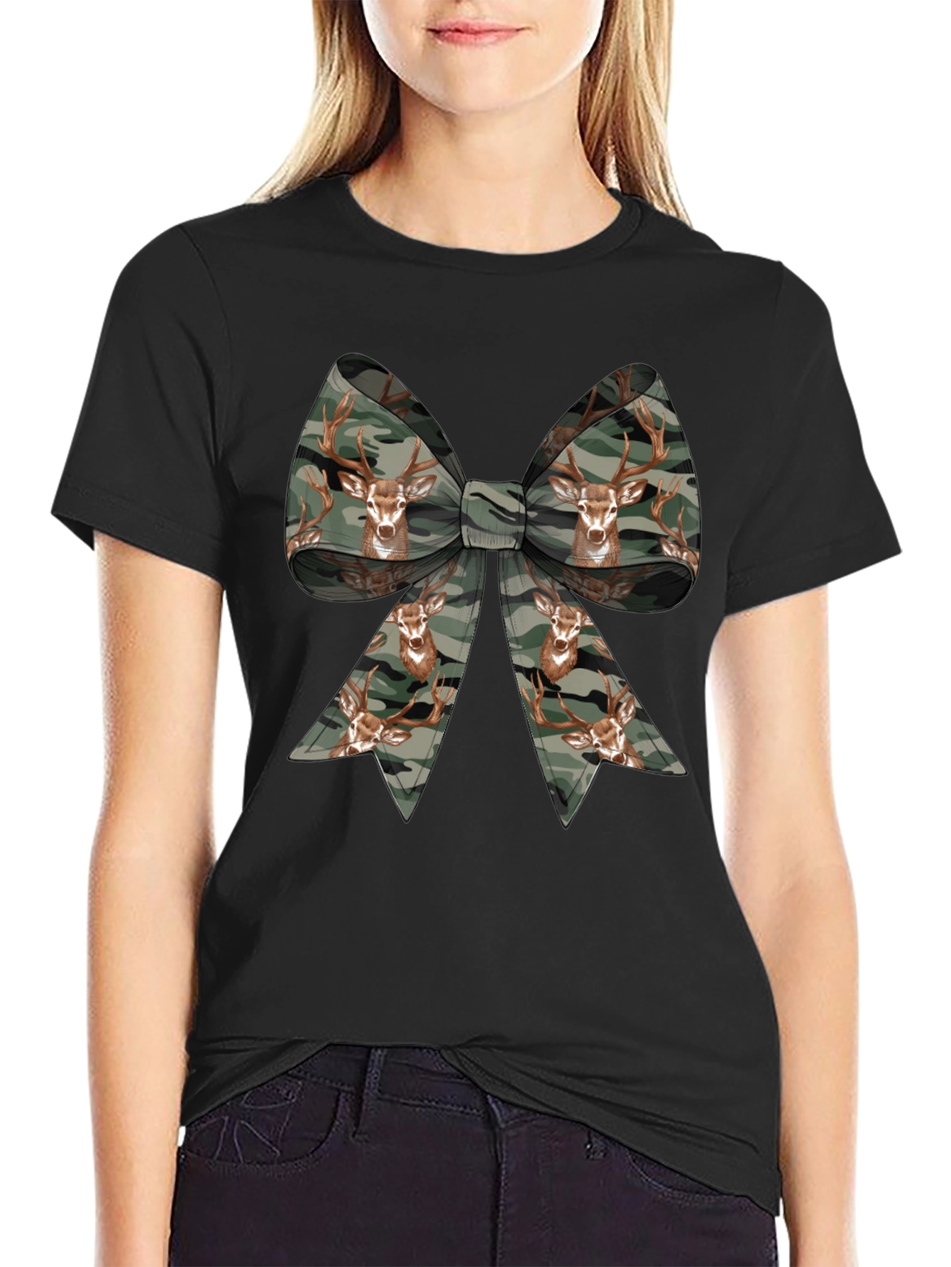 Deer Camo Bow T-Shirt