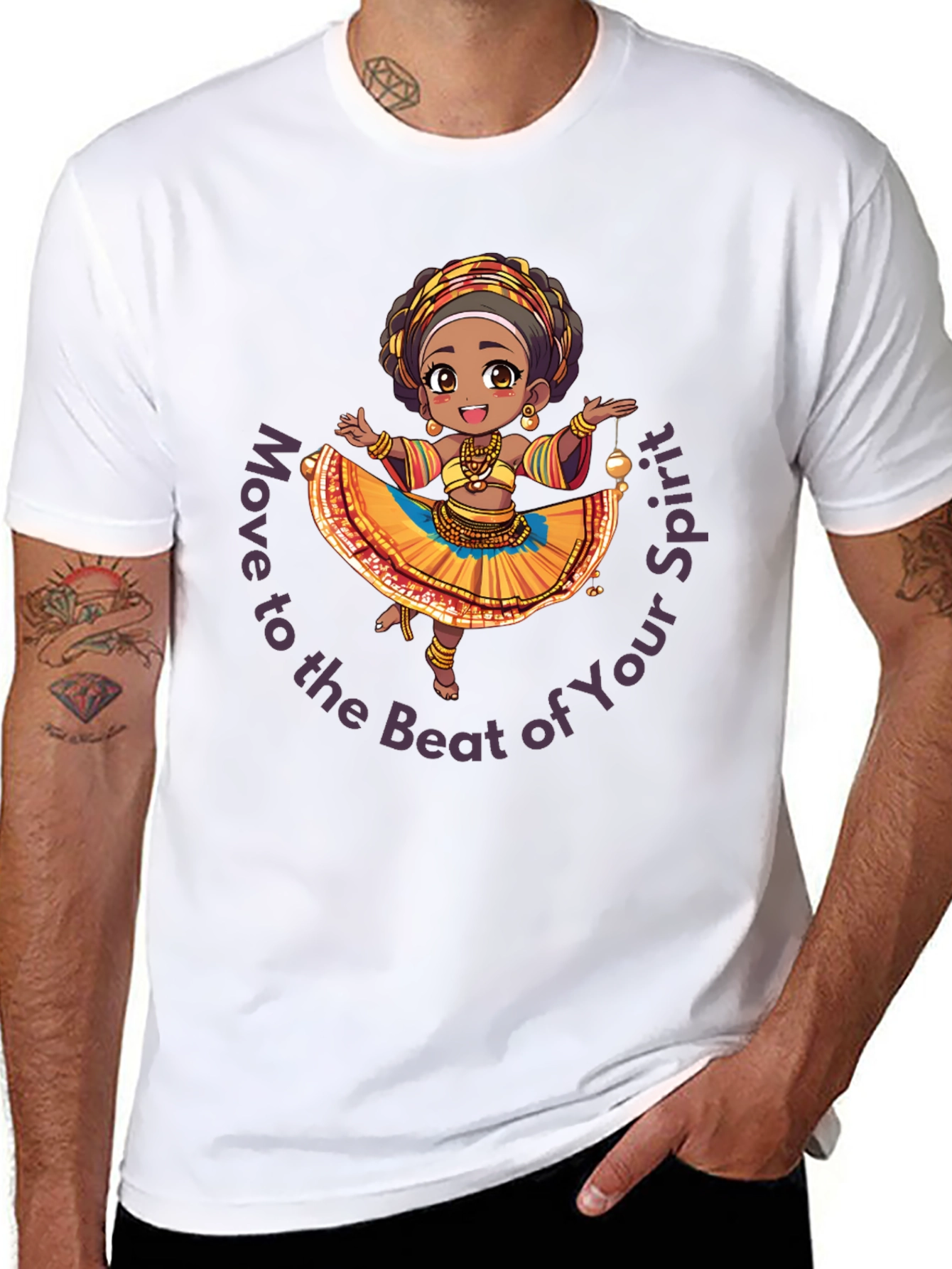 Spirit Beat Graphic Tee - Black