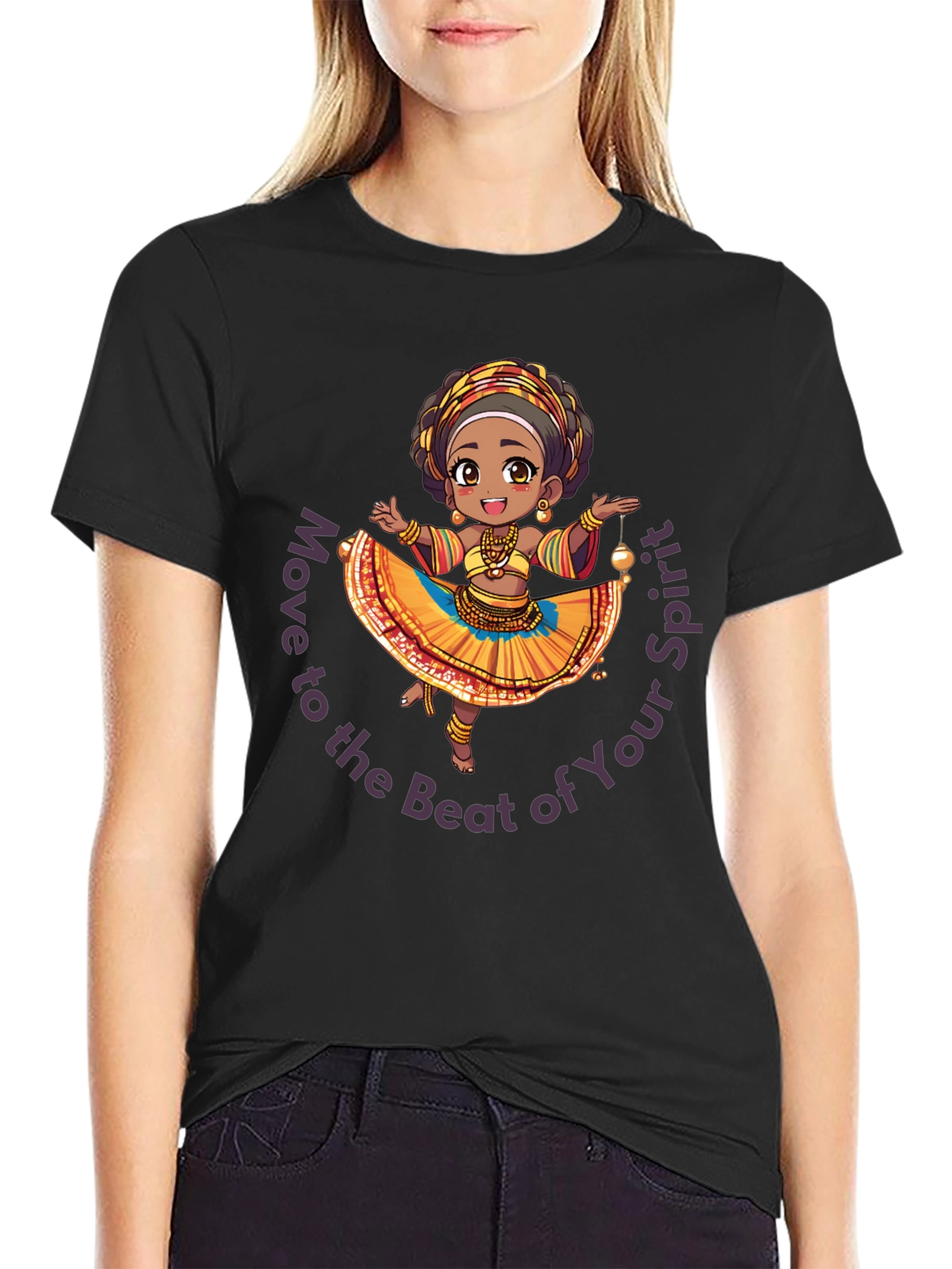 Spirit Beat Graphic Tee - Black