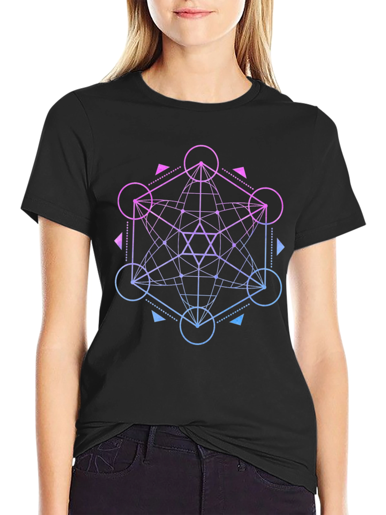 Geometric Metatrons Cube T-Shirt