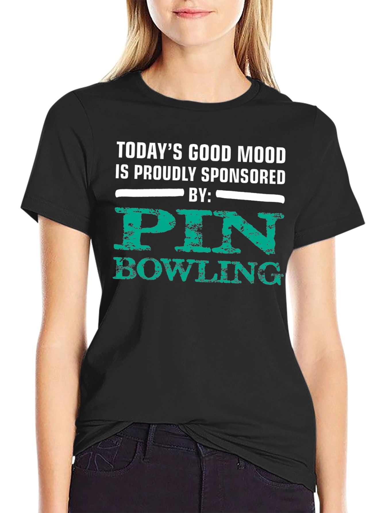 Pin Bowling Sponsored T-Shirt - Good Mood Tee