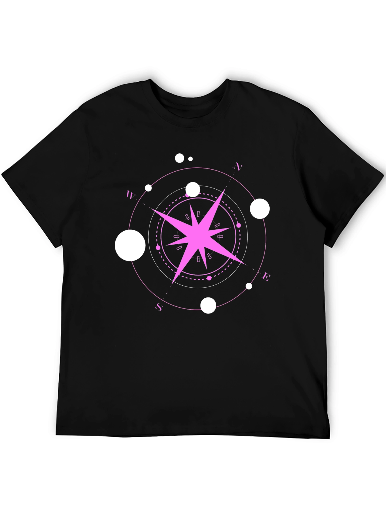 Compass Rose Graphic Tee - Black