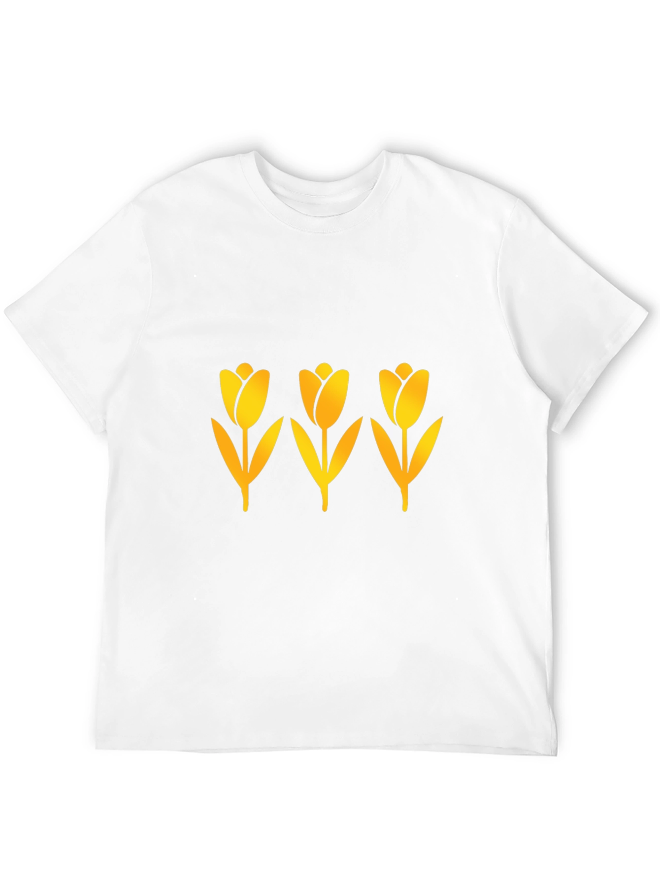 Mens Black Tulip Graphic Tee
