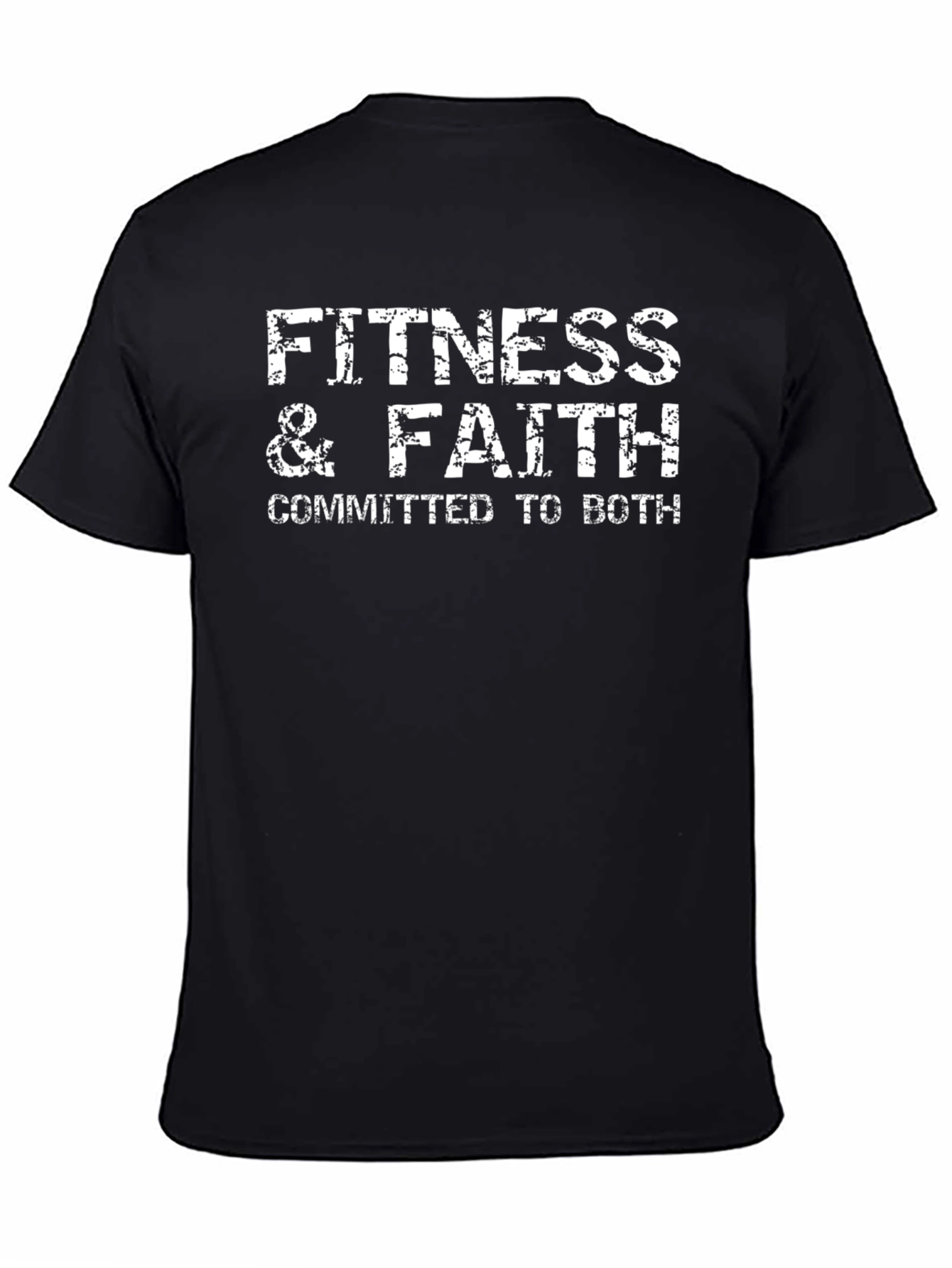 Fitness & Faith Graphic T-Shirt - Committed to Both