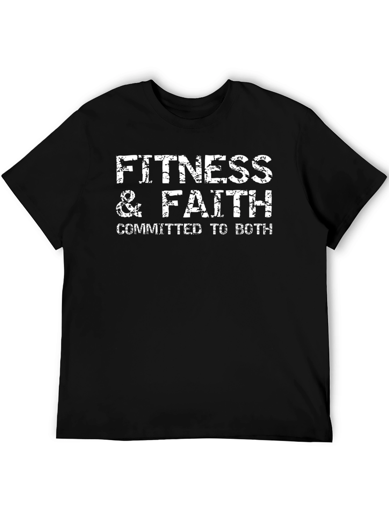 Fitness & Faith Graphic T-Shirt - Committed to Both