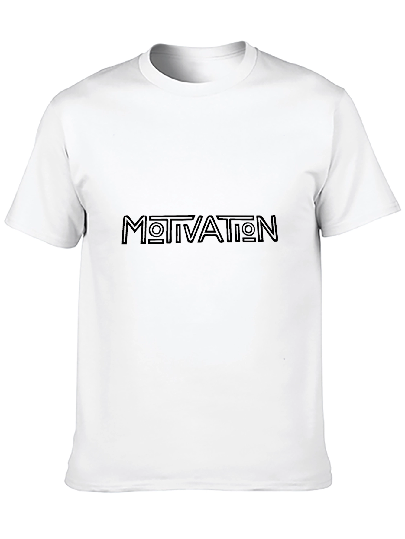 Motivation Graphic Print Tee - Black