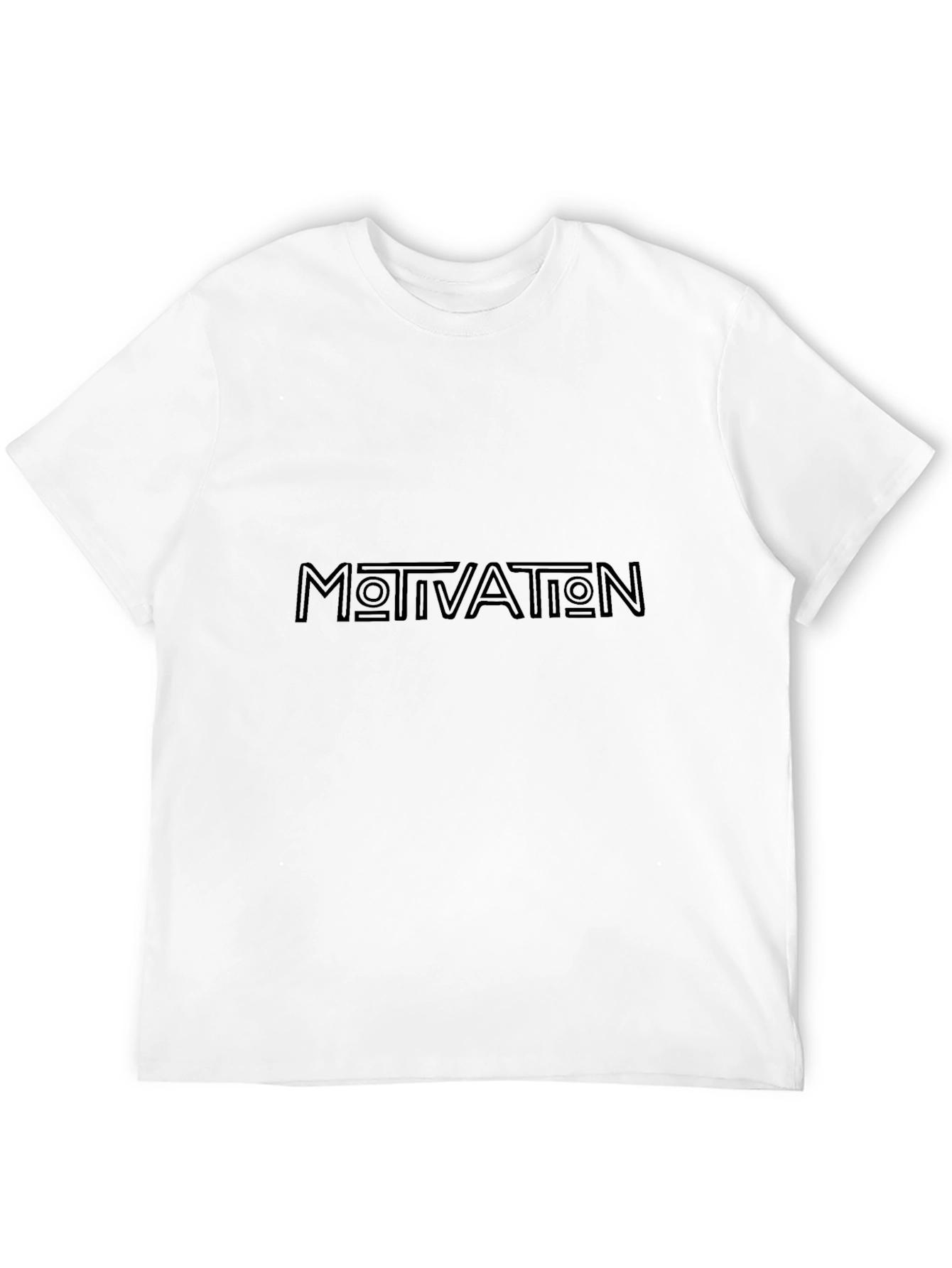 Motivation Graphic Print Tee - Black