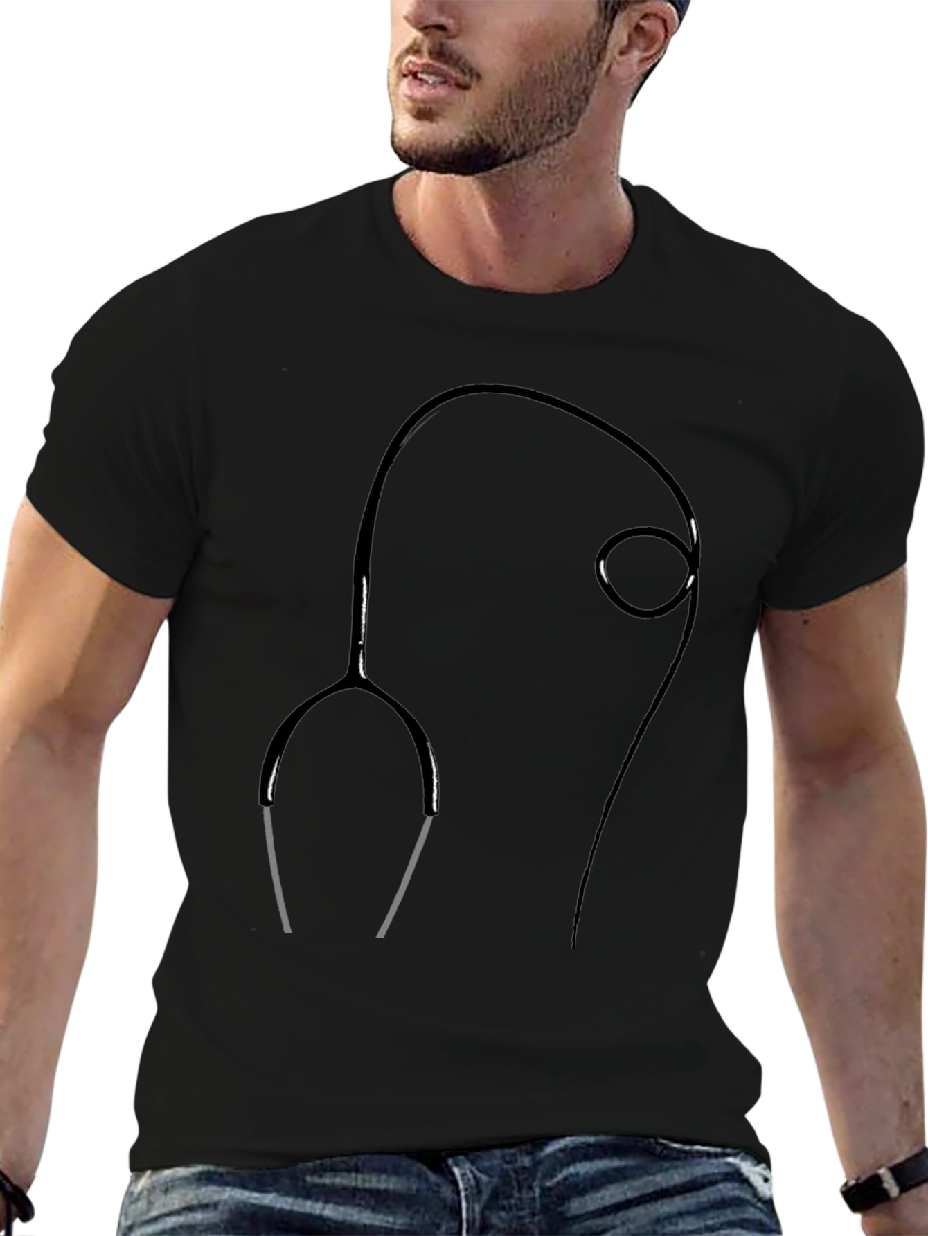 Doctor Stethoscope Graphic Tee - Medical Professional Shirt