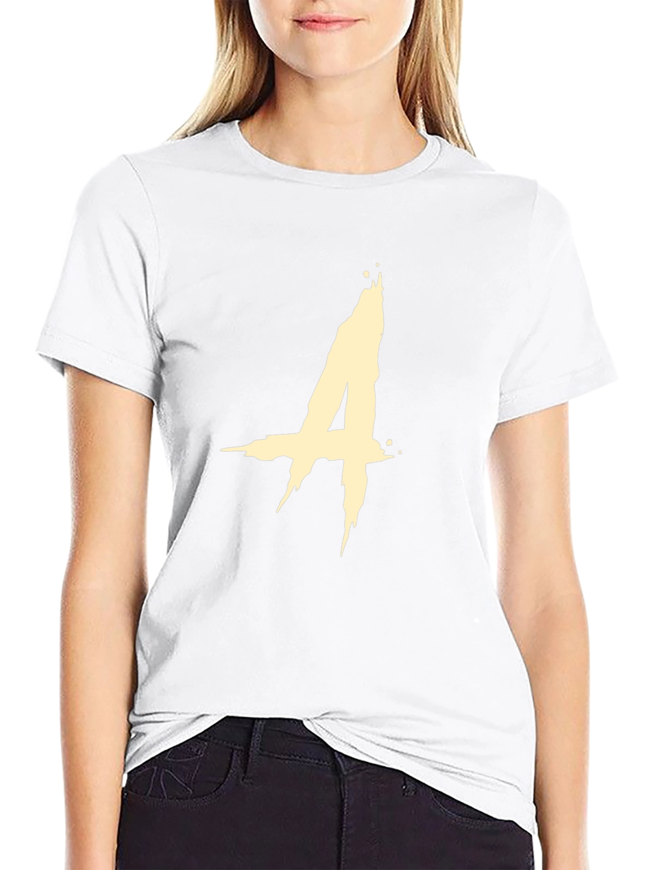 Abstract A Graphic Black T-Shirt