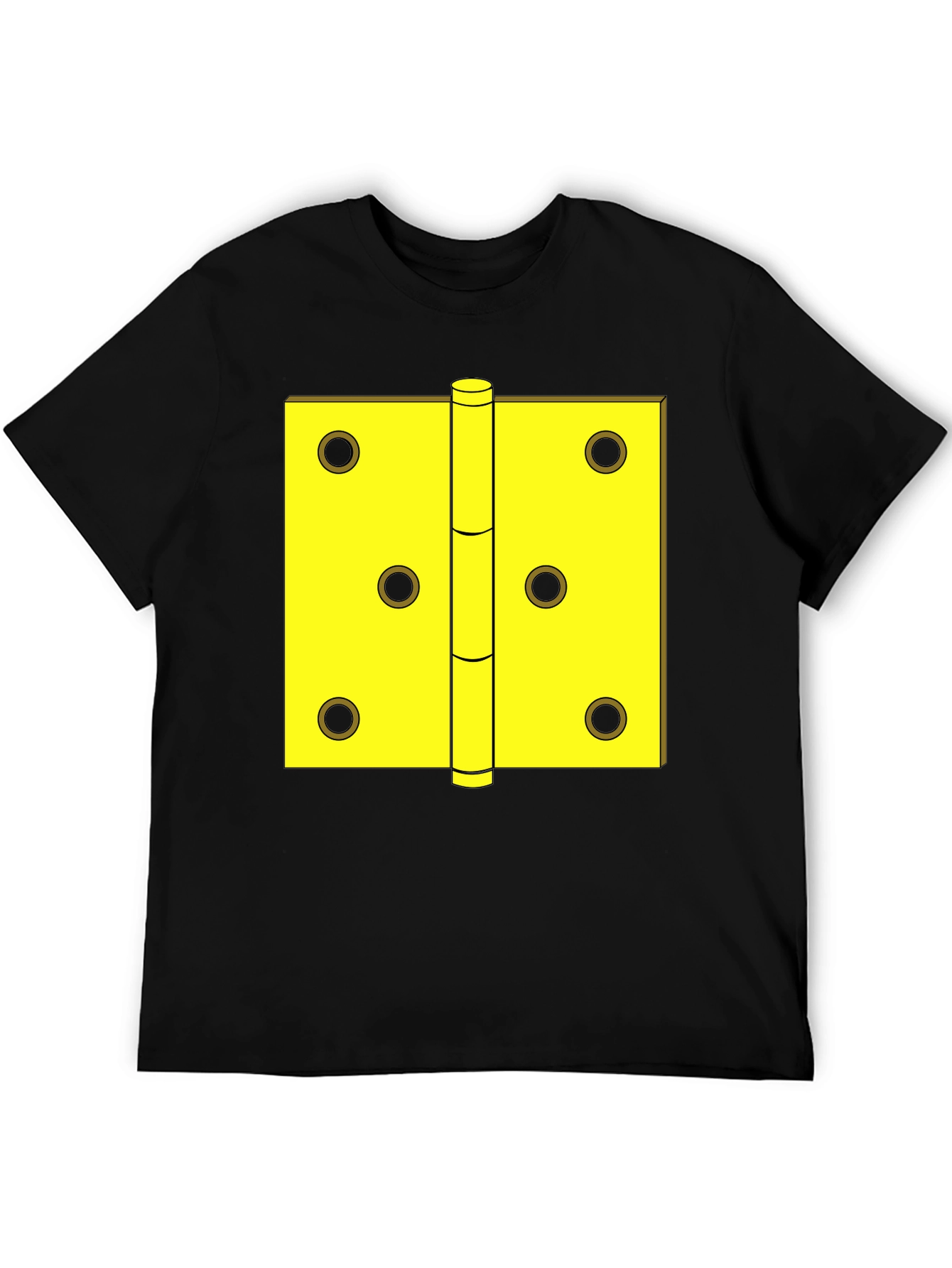 Novelty Door Hinge Graphic Tee - Black