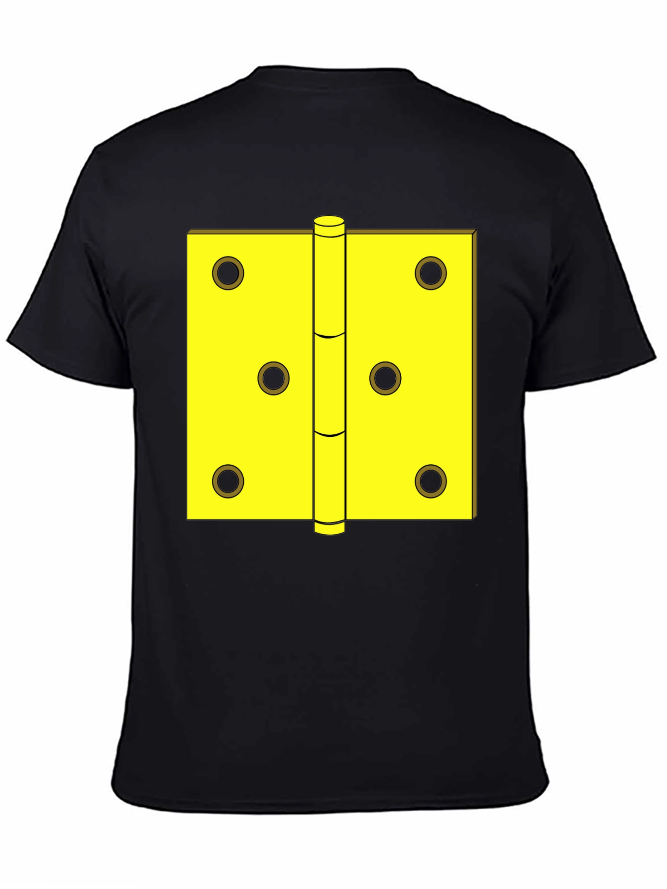 Novelty Door Hinge Graphic Tee - Black