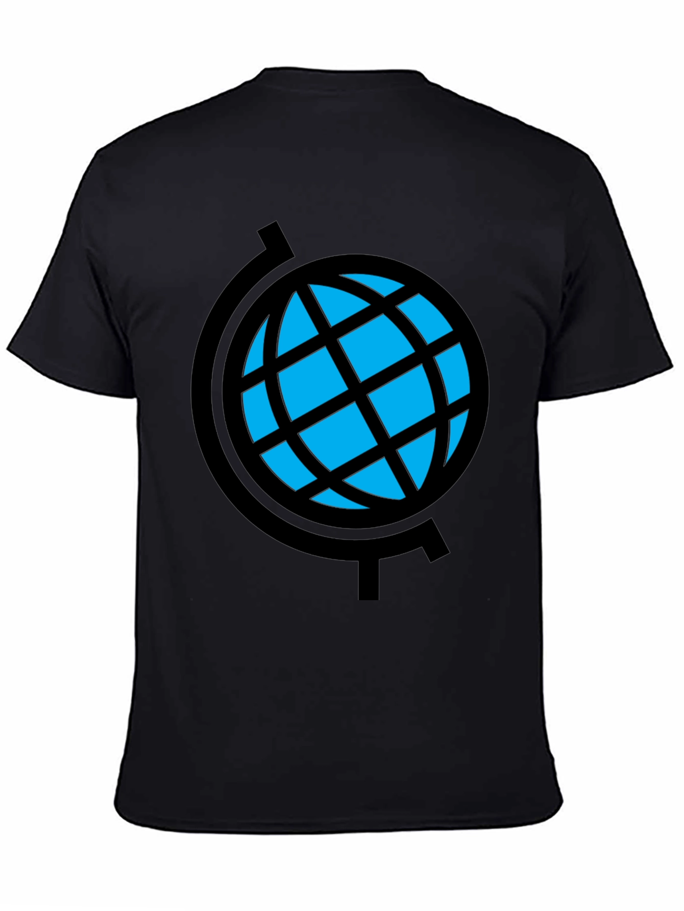 Globe Graphic Tee - Modern Black T-Shirt