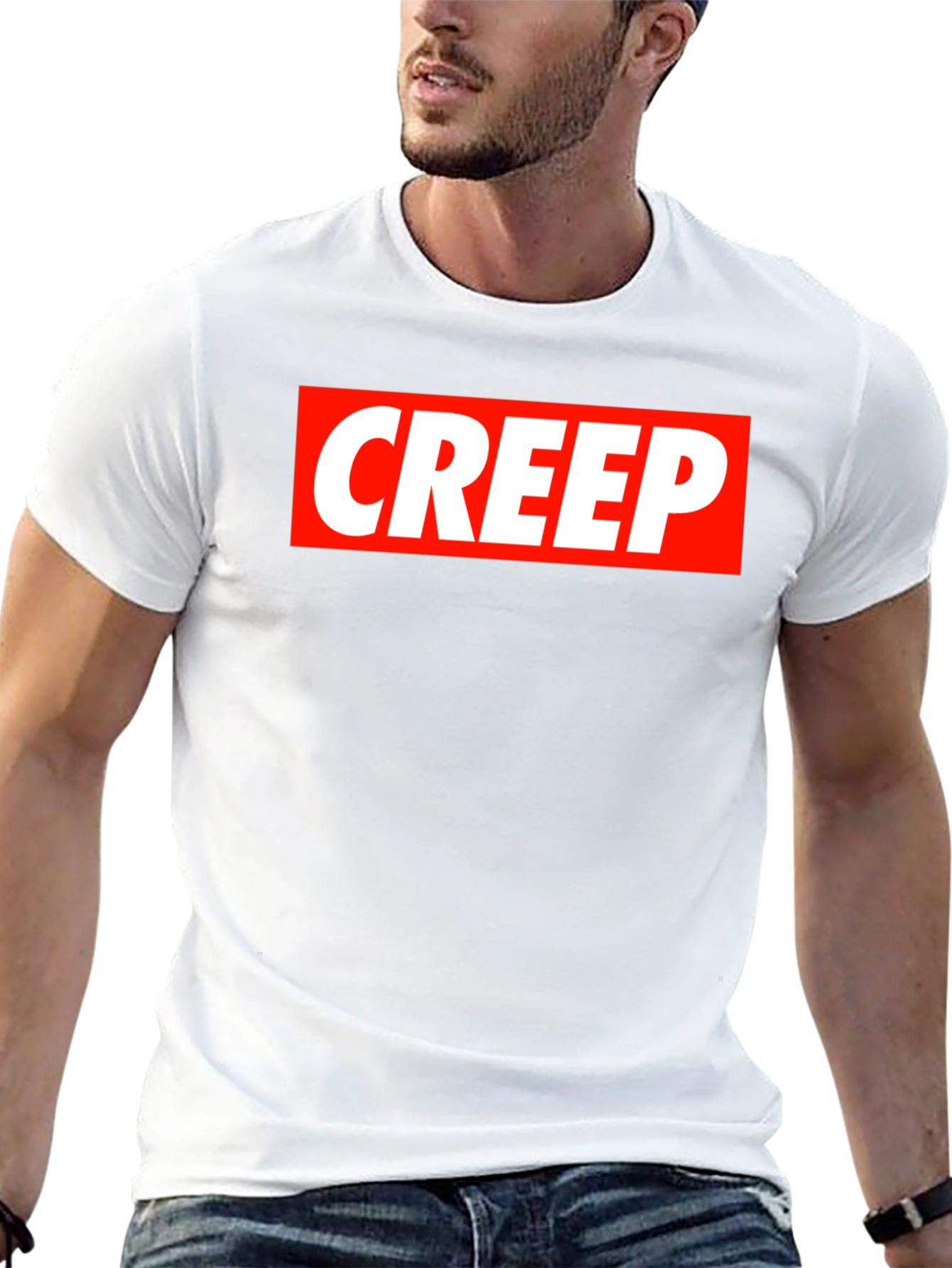 Creep Tee - Bold Graphic Print Soft Cotton T-Shirt
