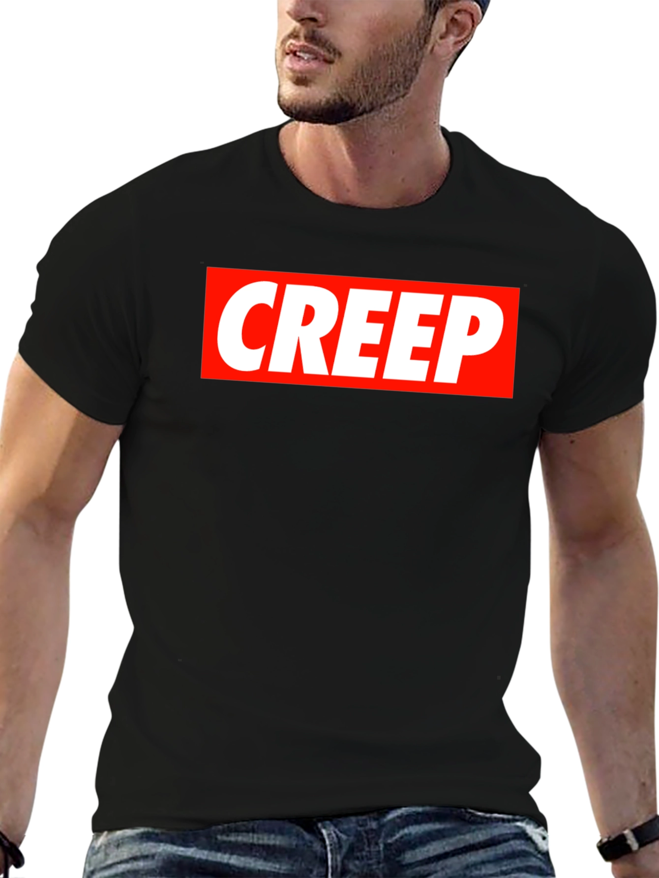 Creep Tee - Bold Graphic Print Soft Cotton T-Shirt