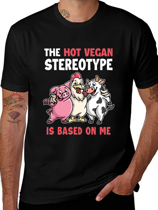 The Hot Vegan Stereotype Graphic T-Shirt