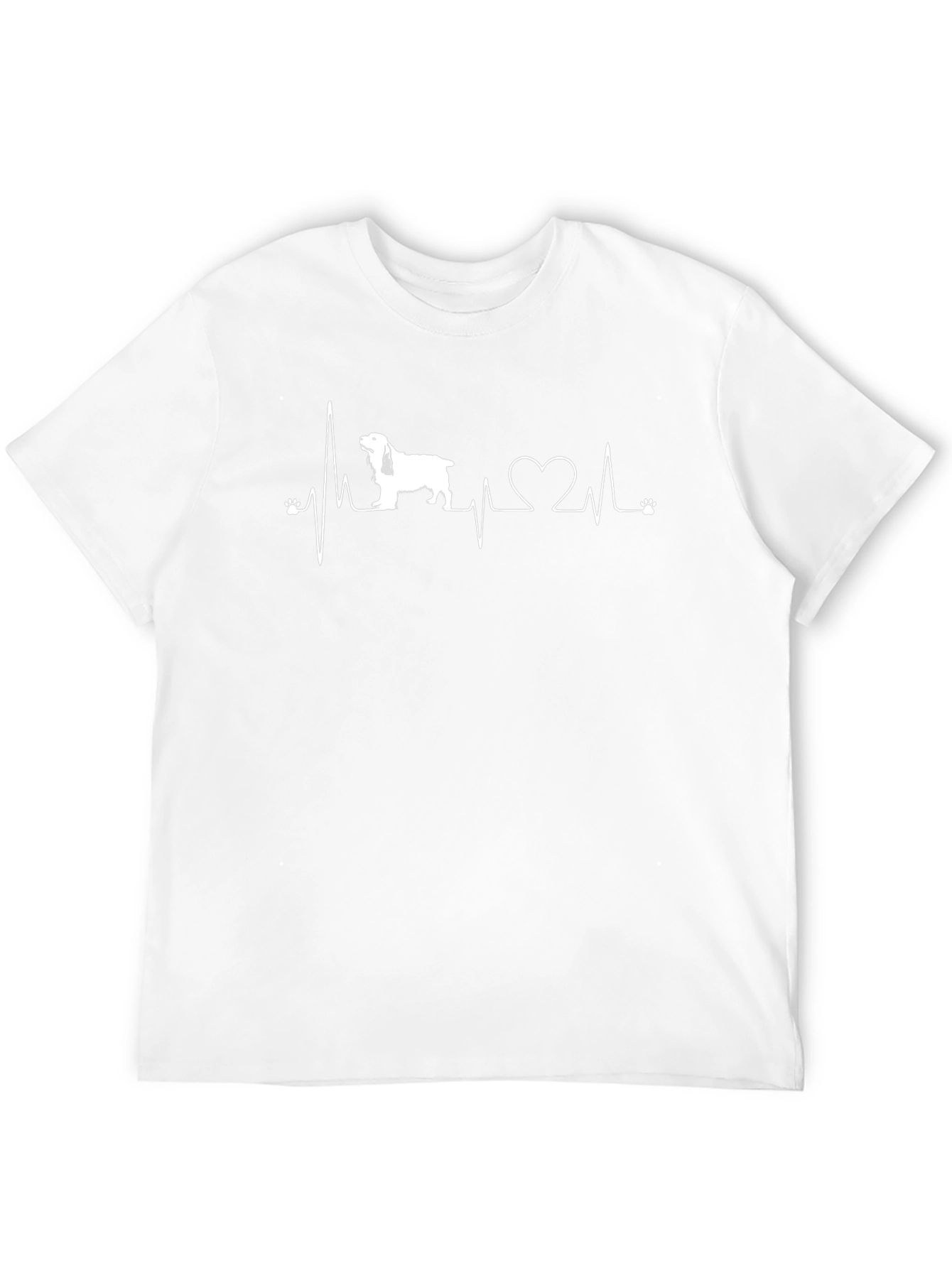 Dog Heartbeat T-Shirt - Black Graphic Tee
