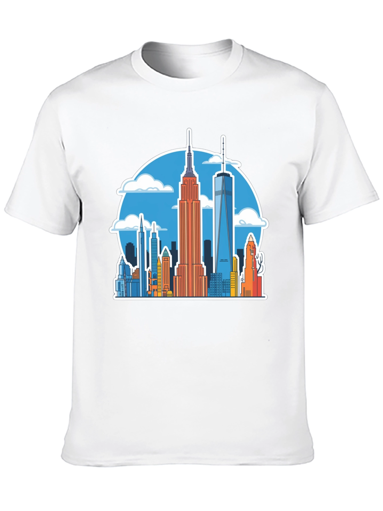 NYC Skyline Graphic Tee - Urban Style