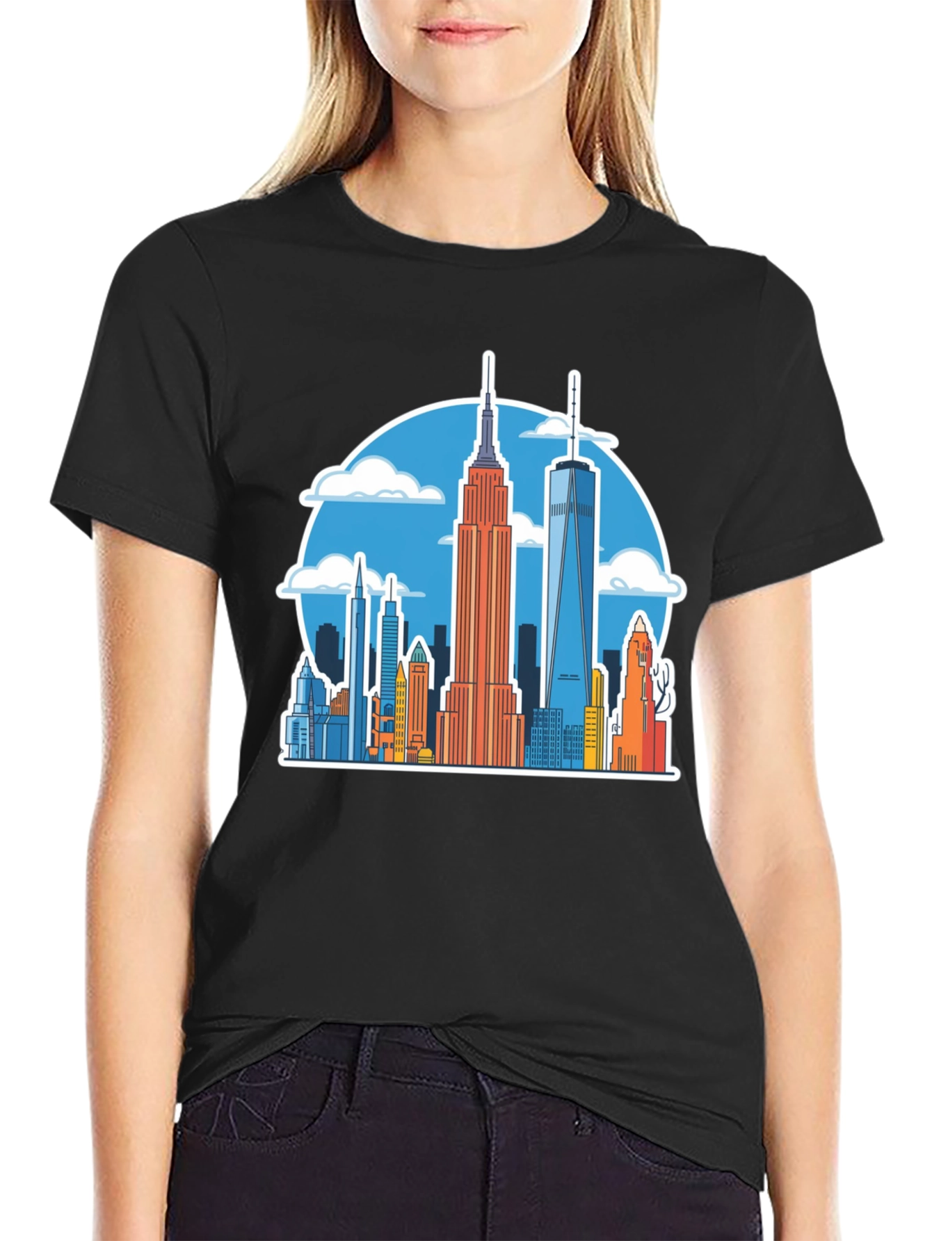 NYC Skyline Graphic Tee - Urban Style