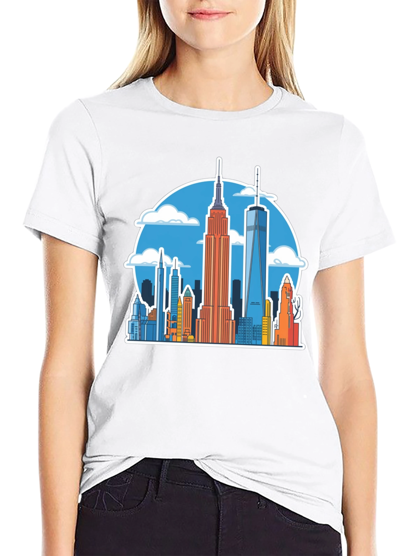 NYC Skyline Graphic Tee - Urban Style
