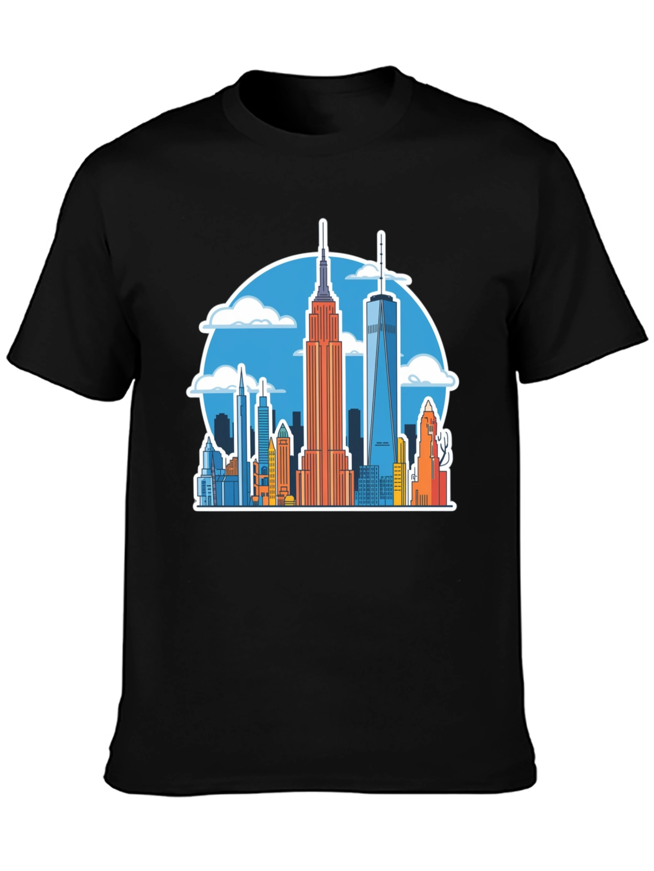 NYC Skyline Graphic Tee - Urban Style