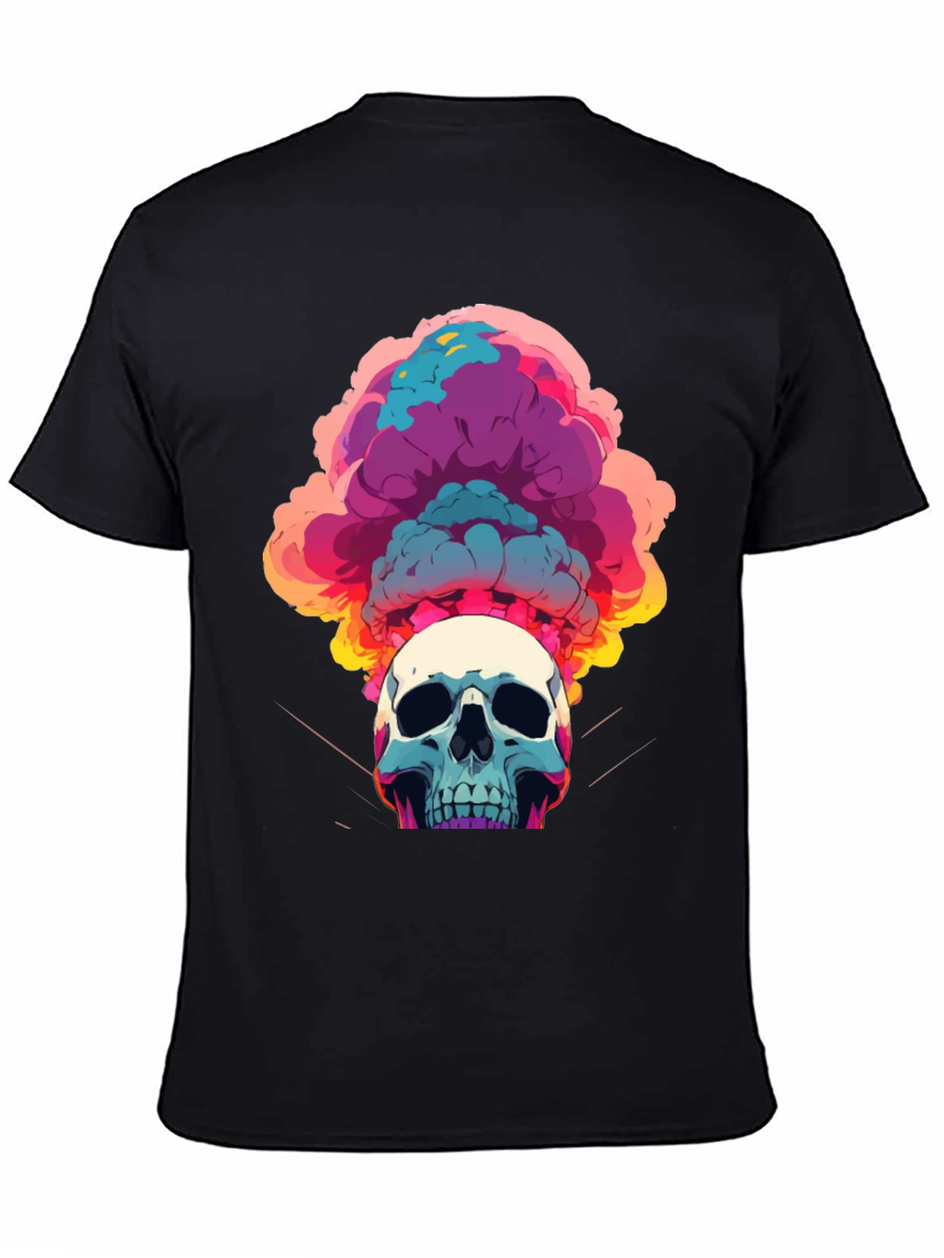 Skull Explosion Graphic Tee - Bold Streetwear Style