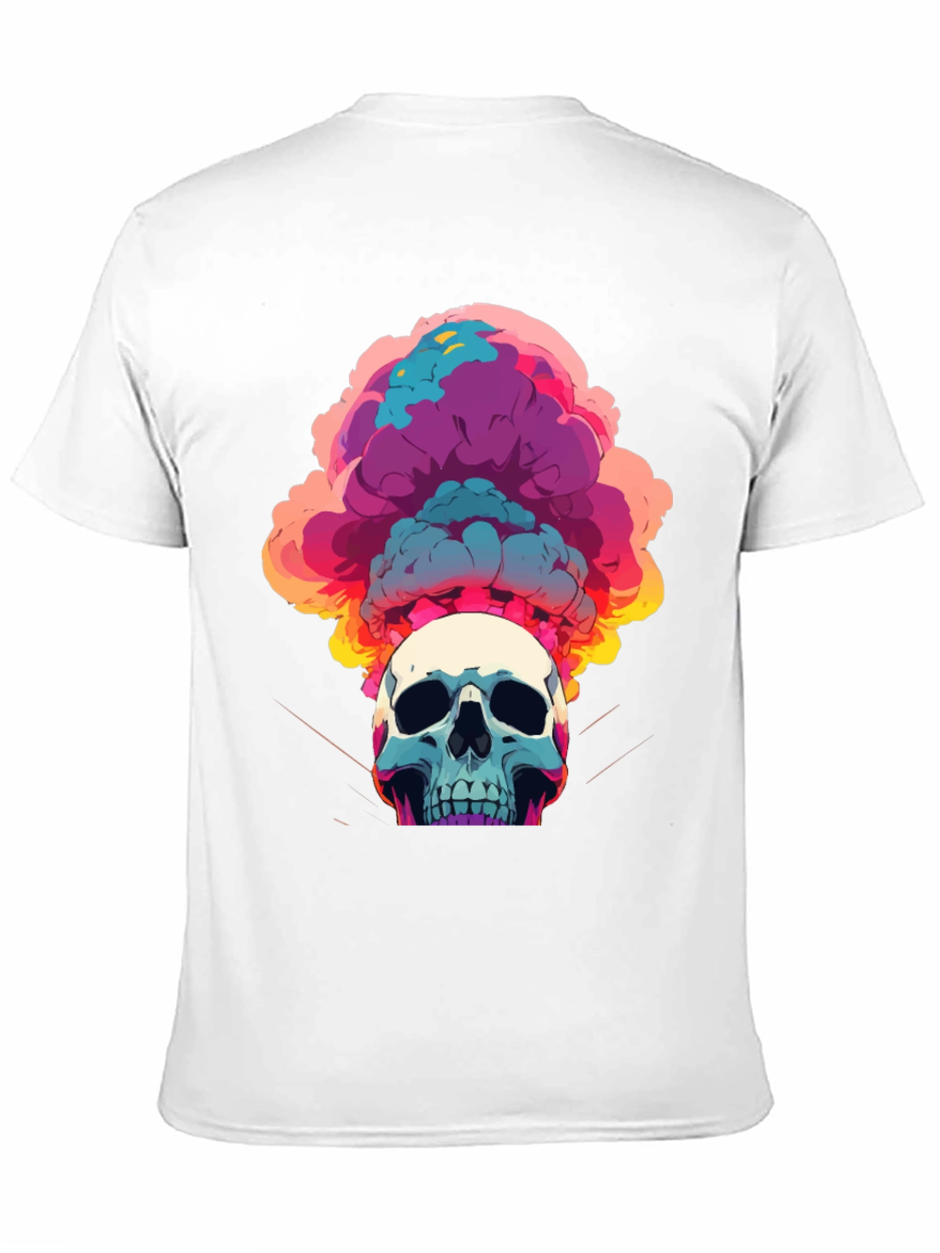 Skull Explosion Graphic Tee - Bold Streetwear Style