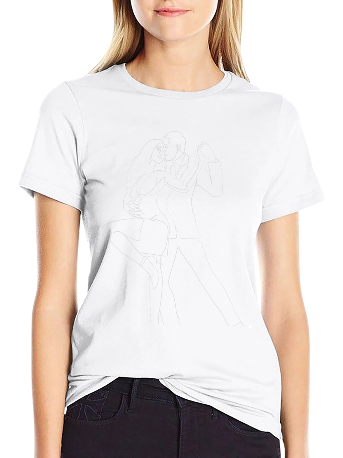 Tango Lovers Graphic Black Tee