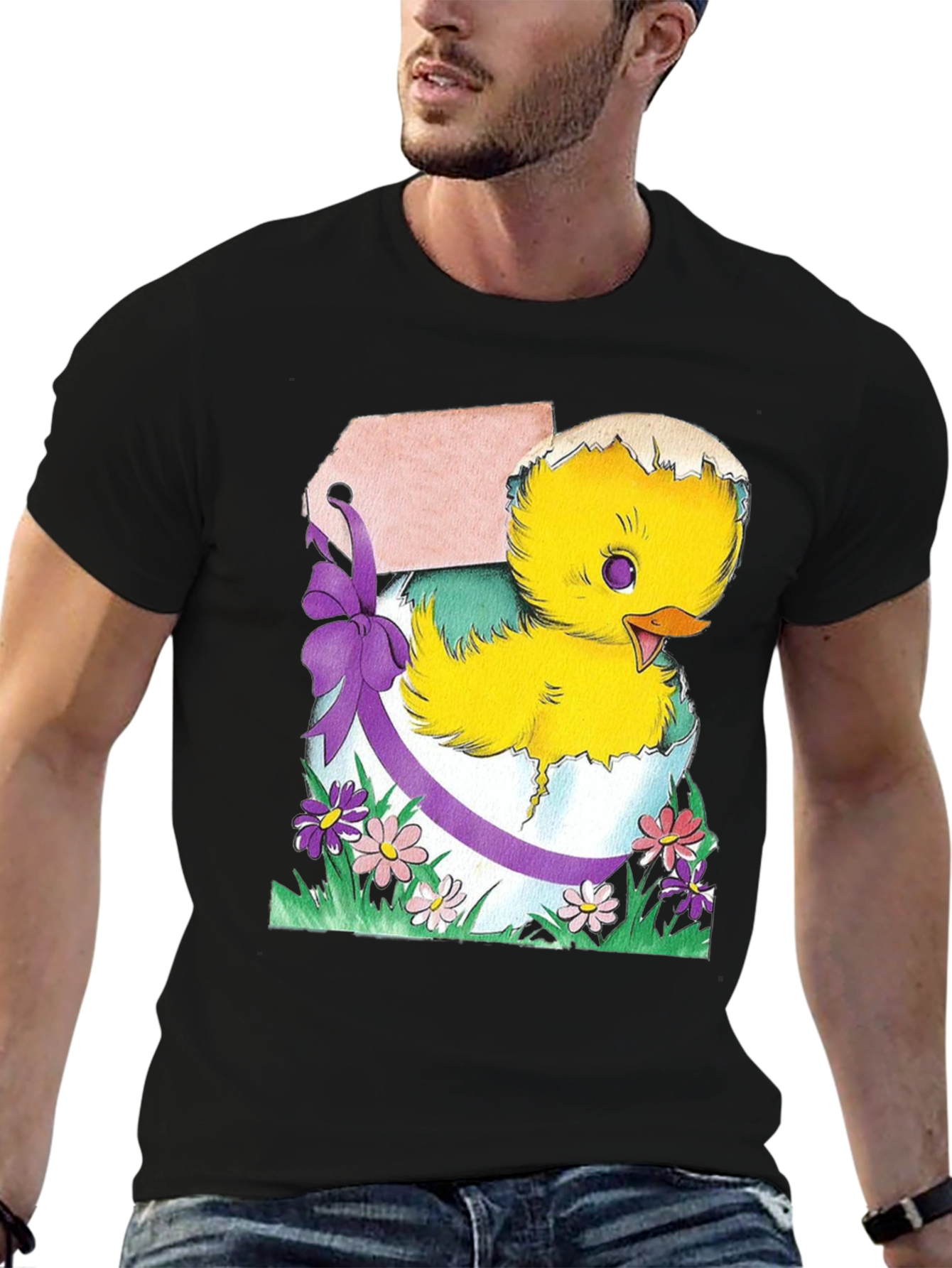 Easter Chick in Eggshell T-Shirt