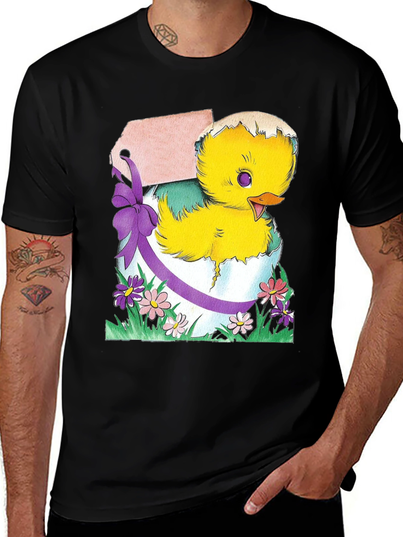 Easter Chick in Eggshell T-Shirt