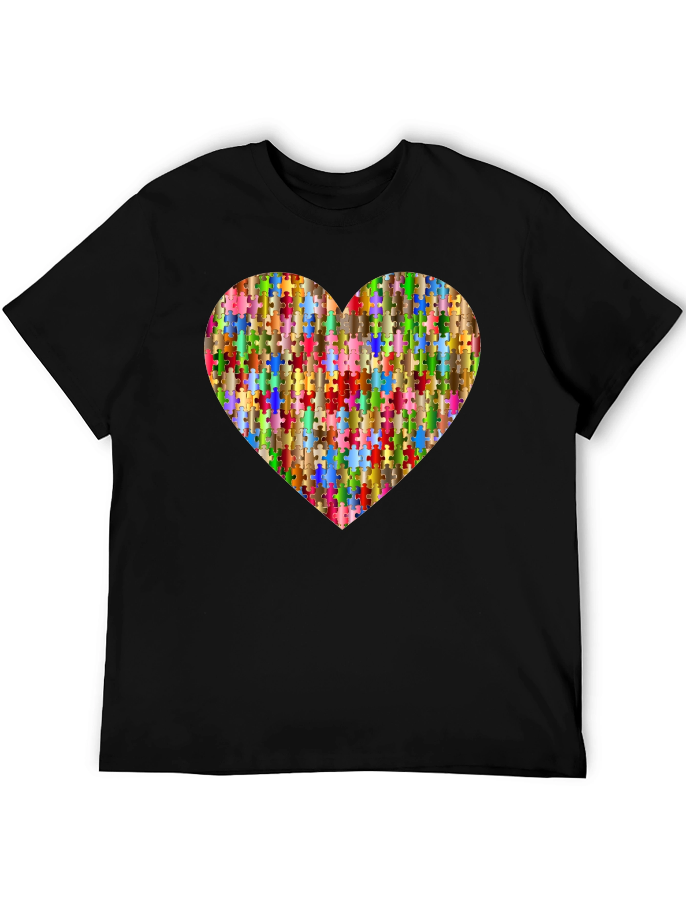 Puzzle Piece Heart Graphic Tee