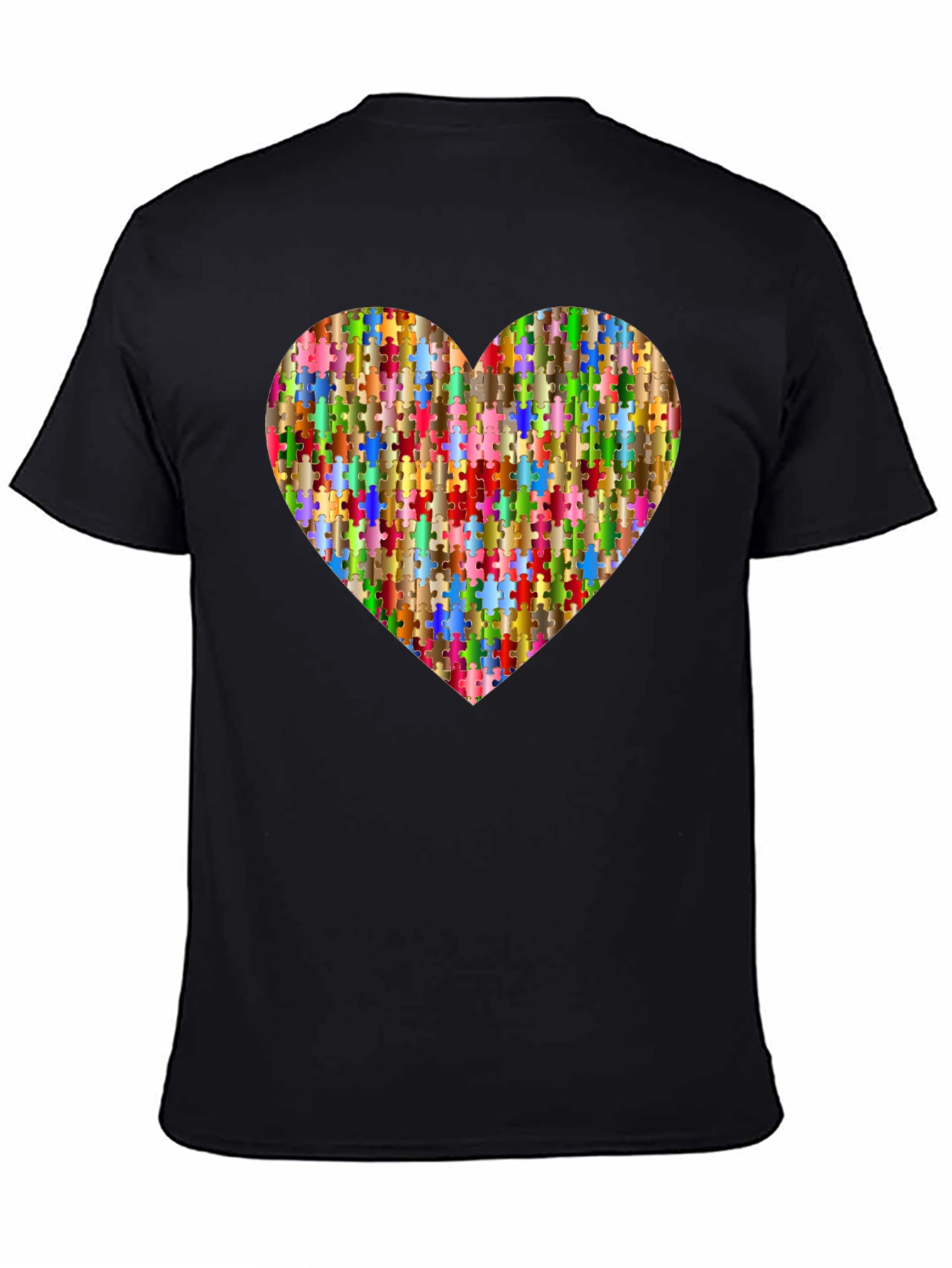 Puzzle Piece Heart Graphic Tee
