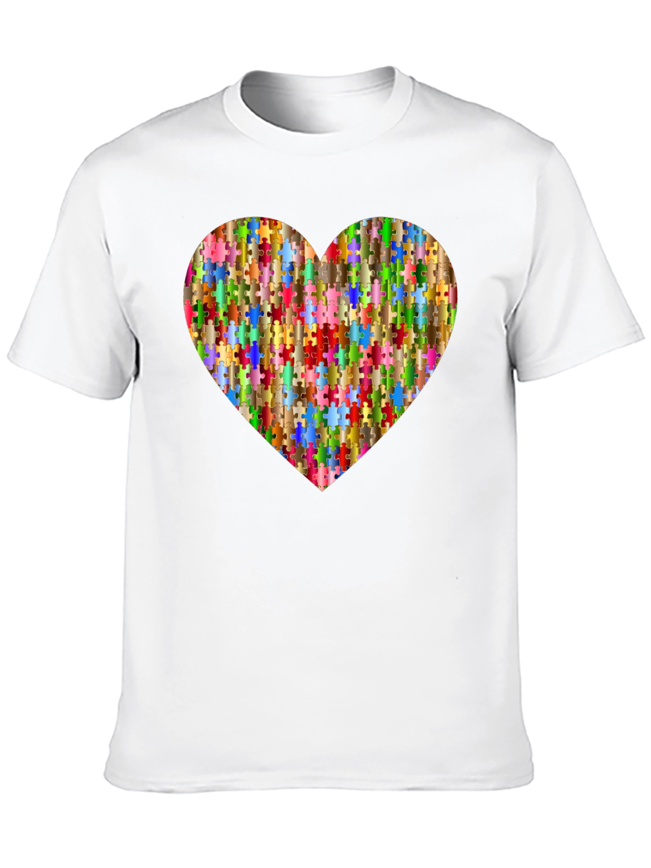 Puzzle Piece Heart Graphic Tee