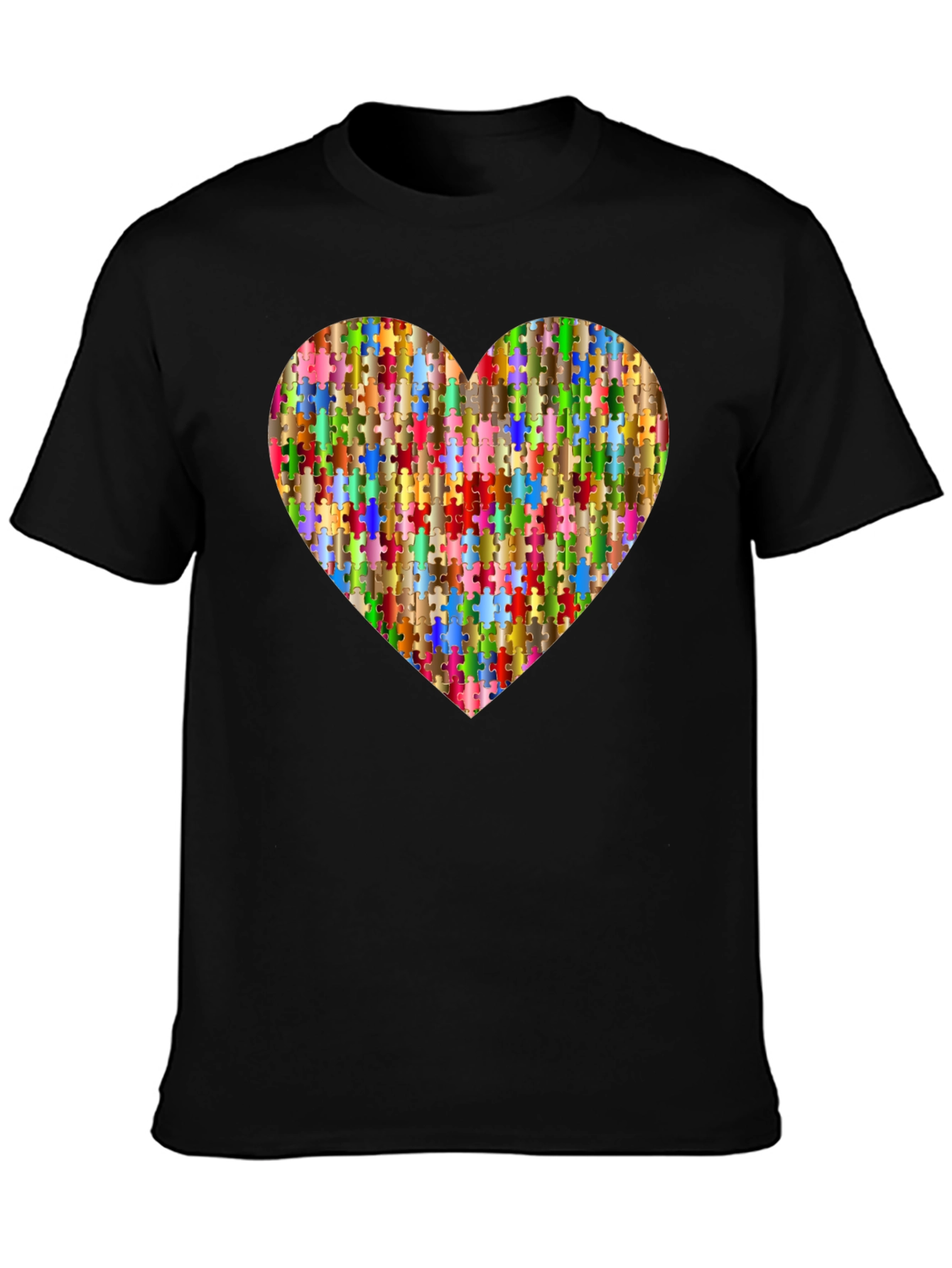 Puzzle Piece Heart Graphic Tee