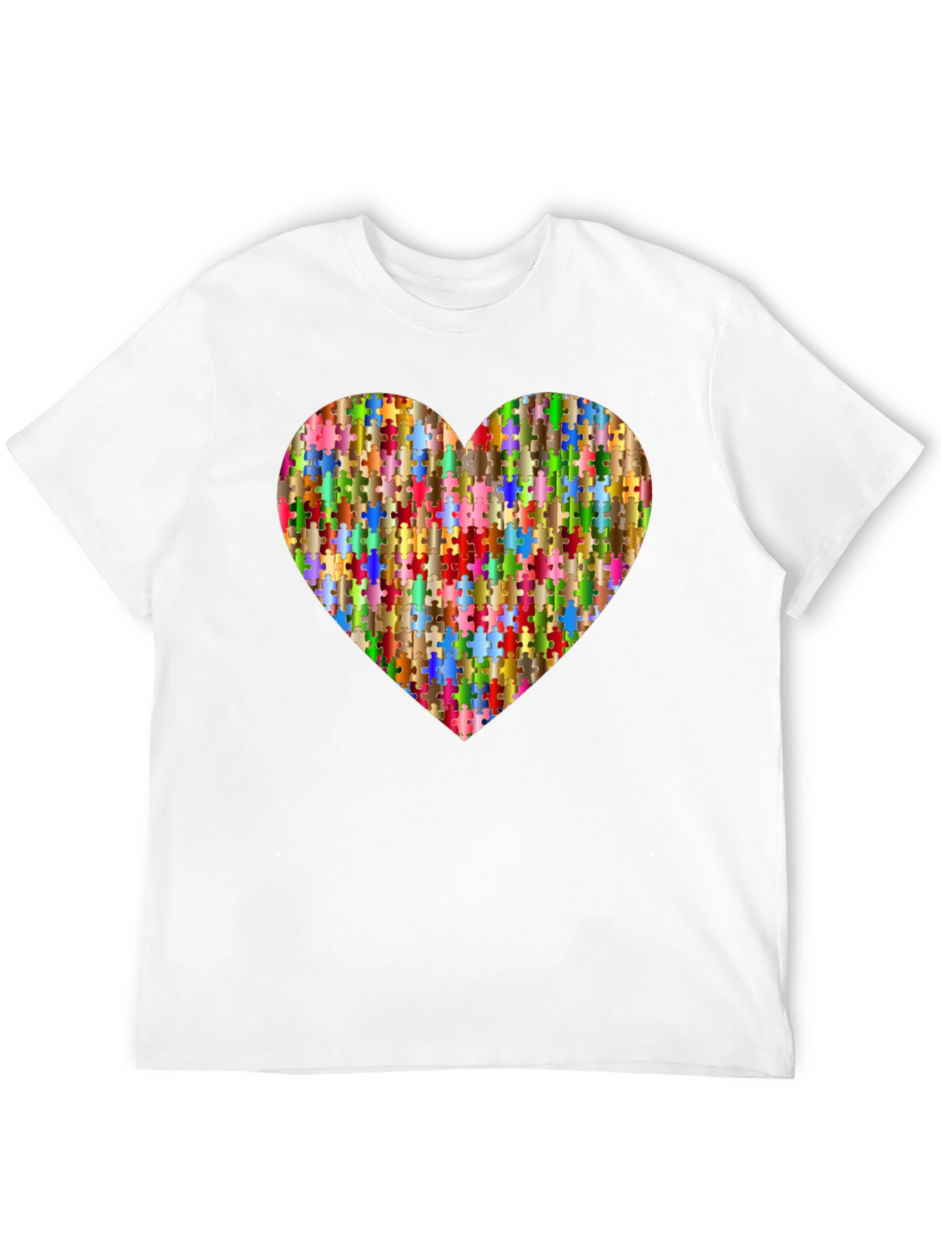 Puzzle Piece Heart Graphic Tee