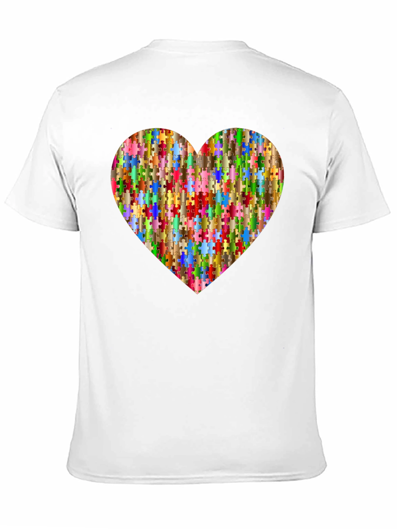 Puzzle Piece Heart Graphic Tee