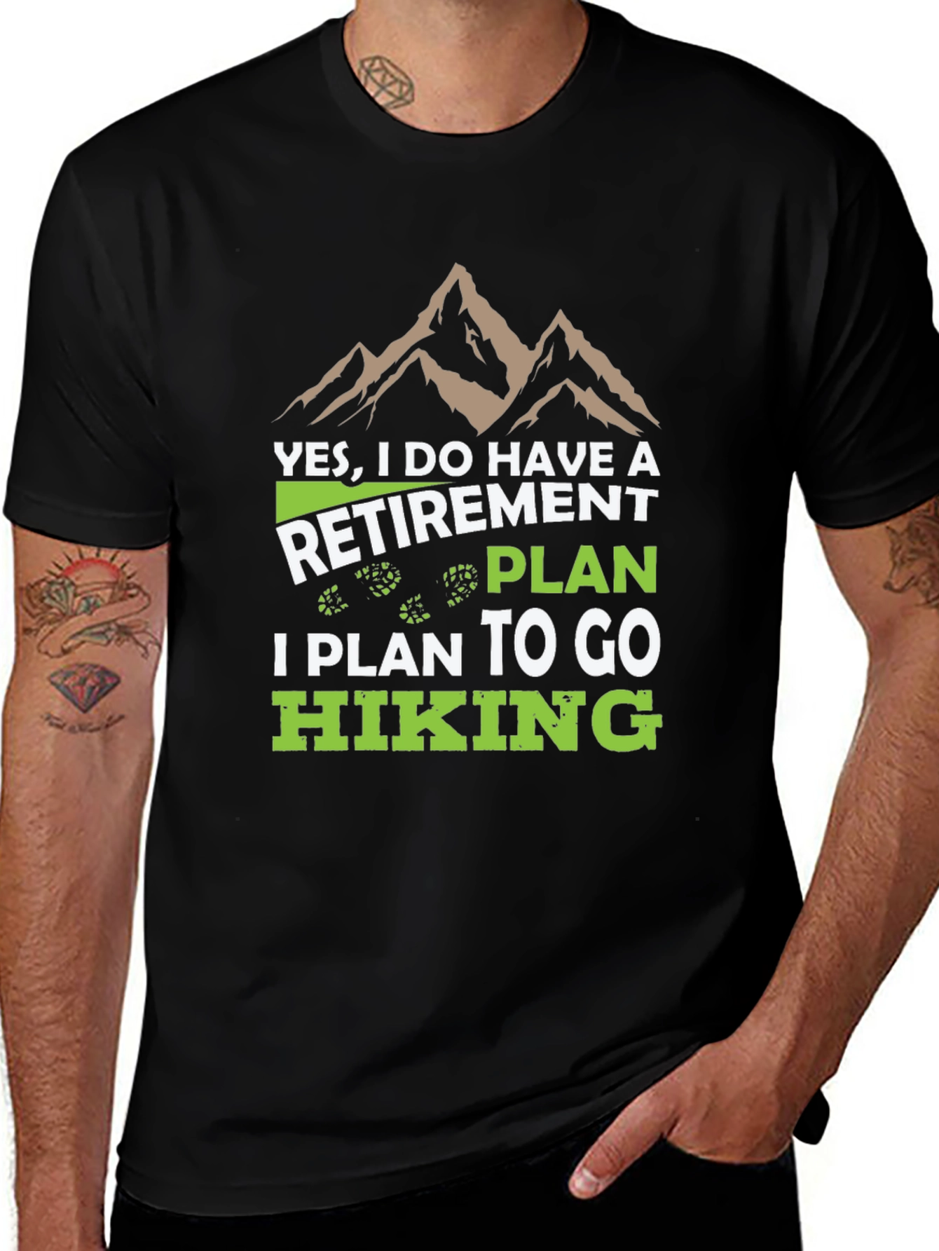 Retirement Plan Hiking T-Shirt