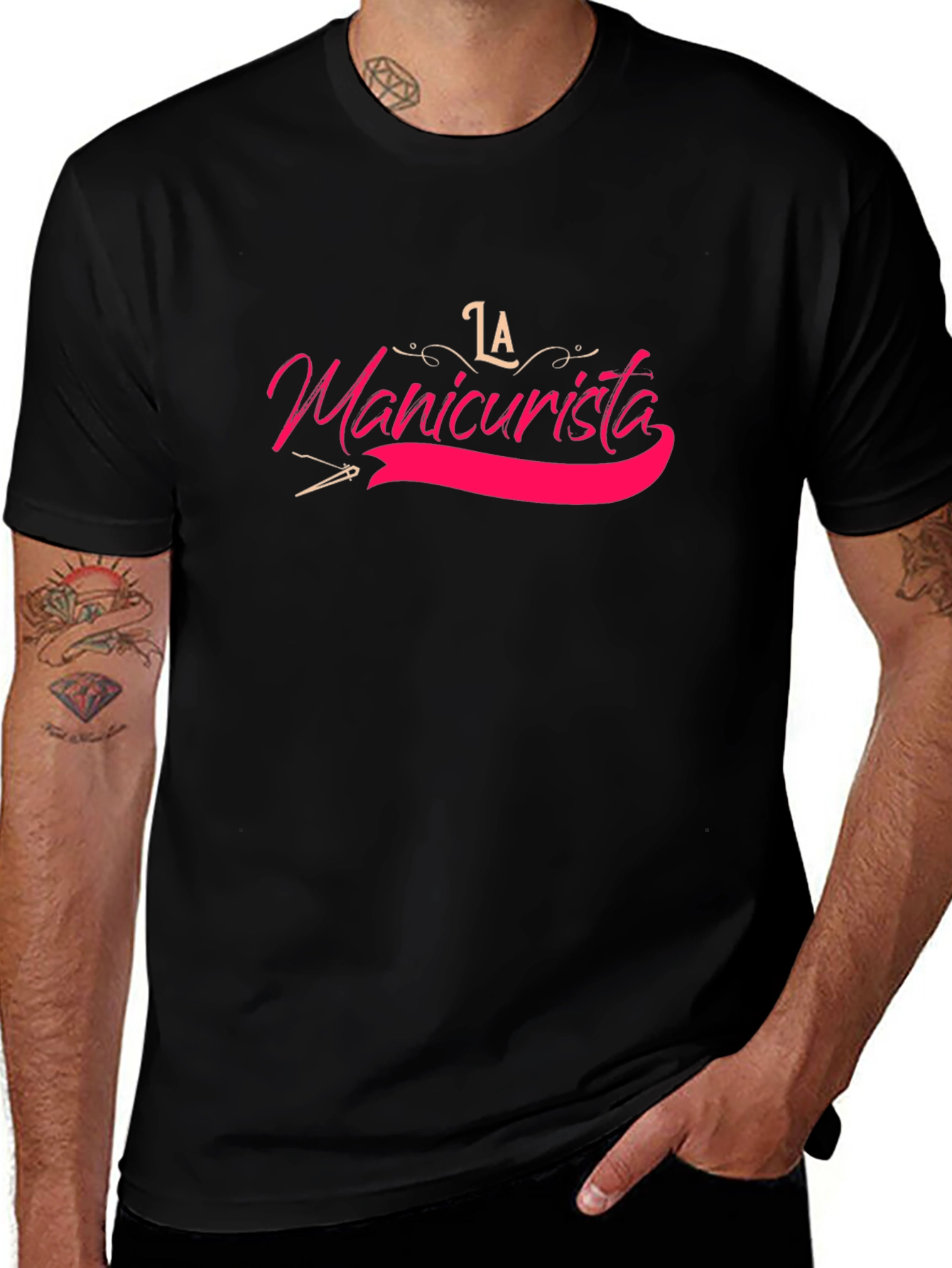 La Manicurista Black T-Shirt