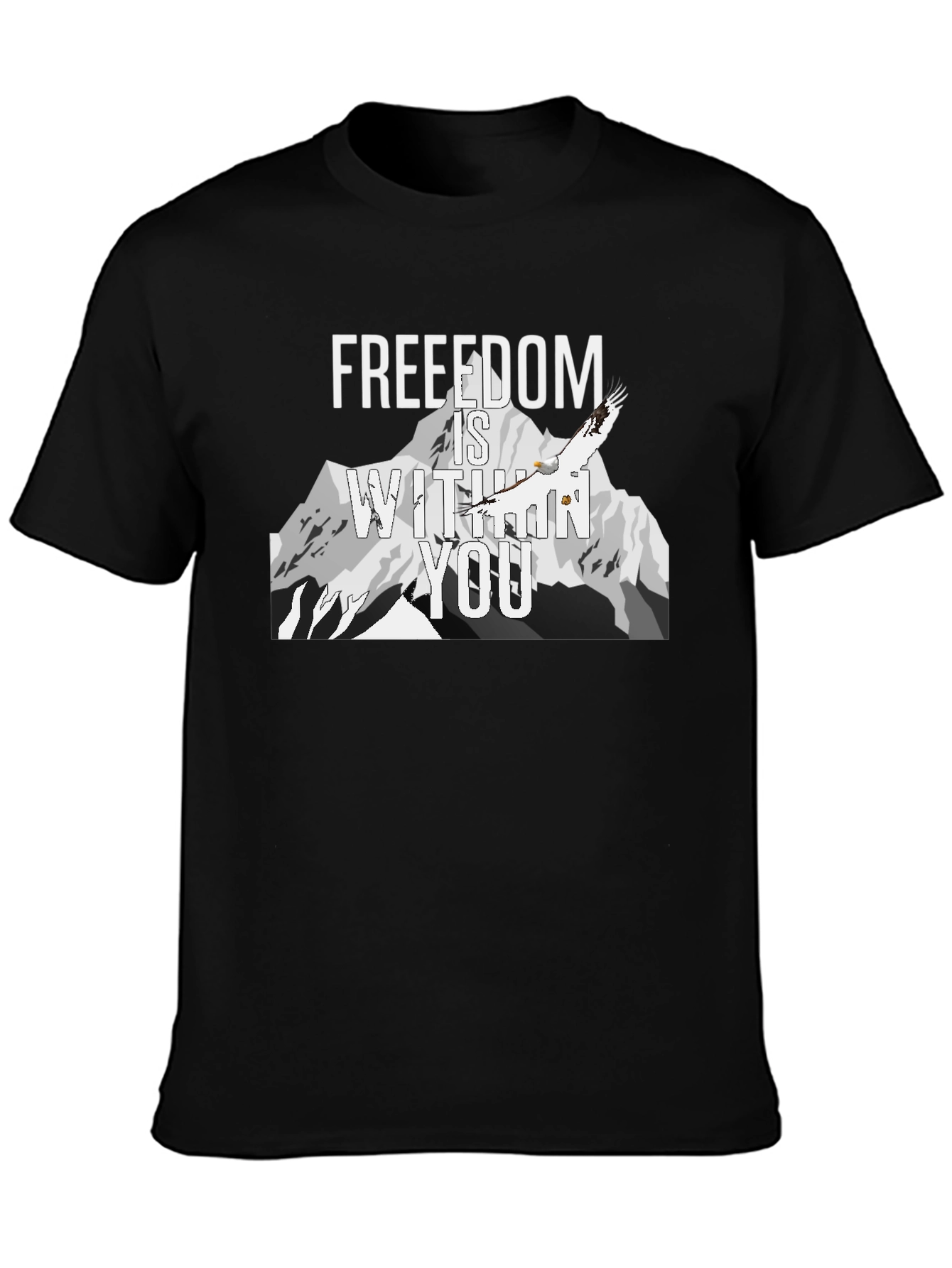 Freedom Within You Graphic Tee - Black