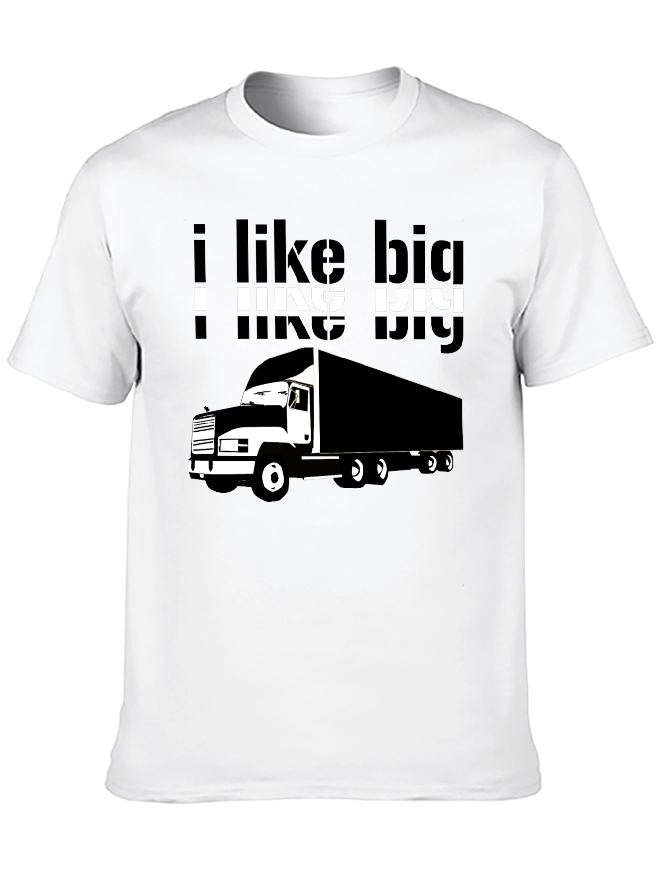 I Like Big Trucks T-Shirt - Black Graphic Tee