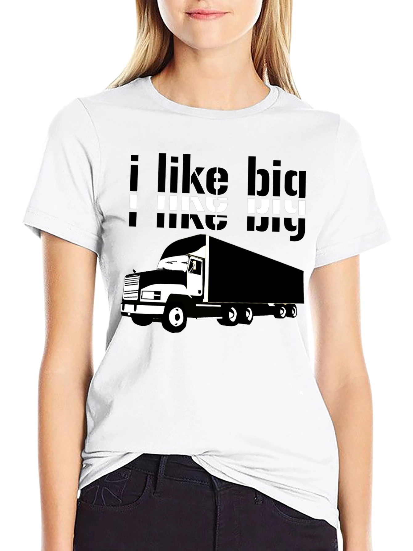 I Like Big Trucks T-Shirt - Black Graphic Tee