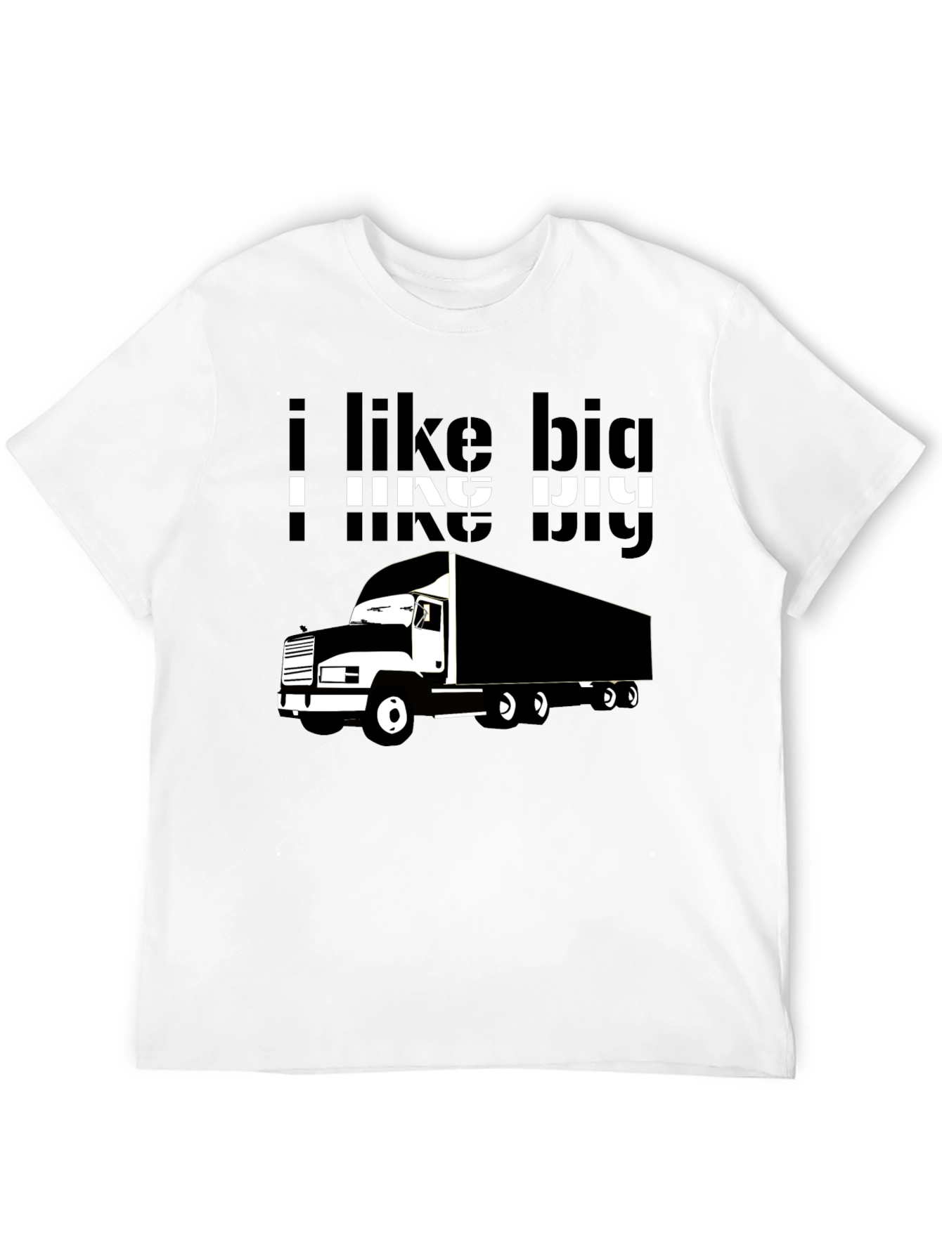 I Like Big Trucks T-Shirt - Black Graphic Tee