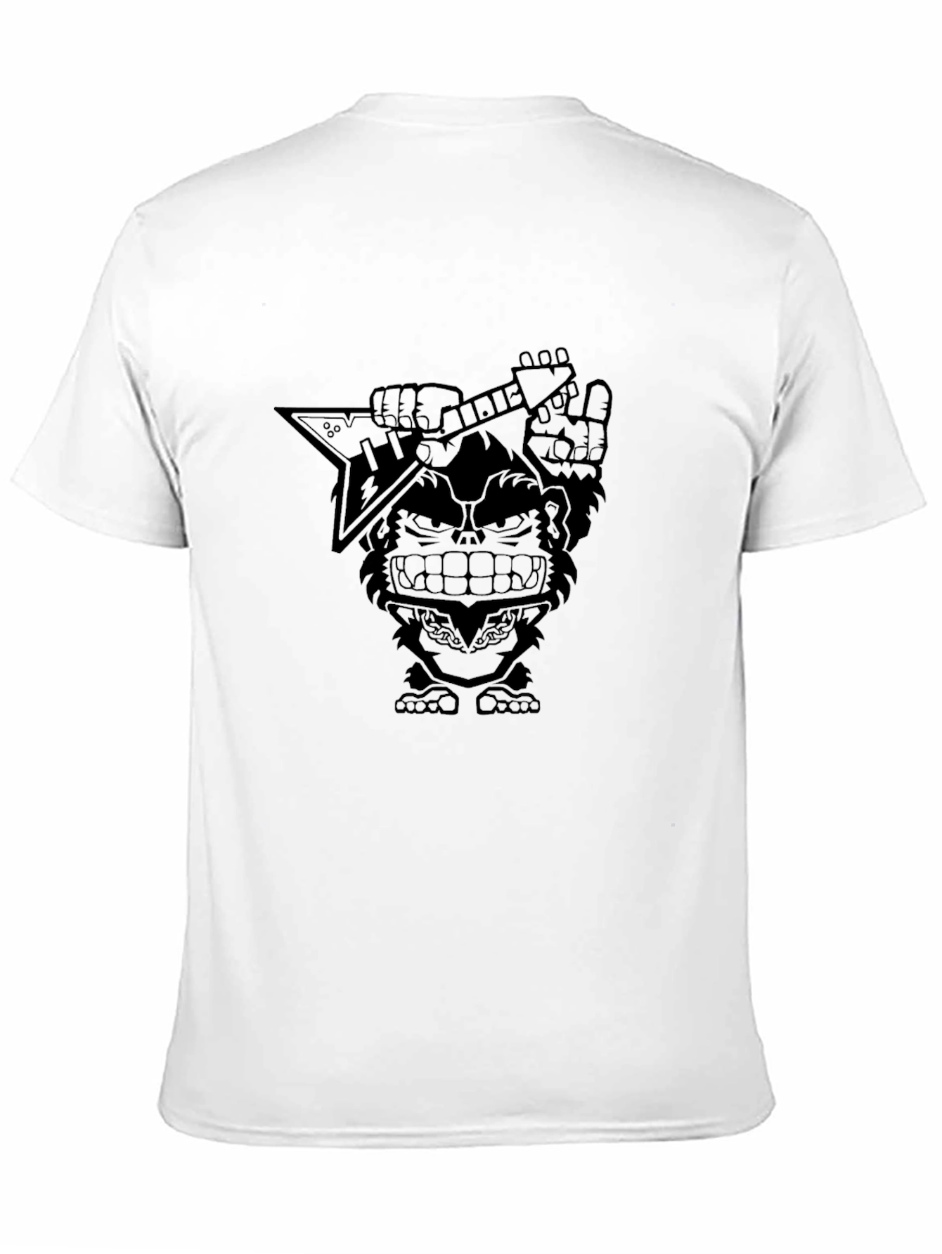 Rocking Gorilla Graphic Tee - Black Cotton T-Shirt