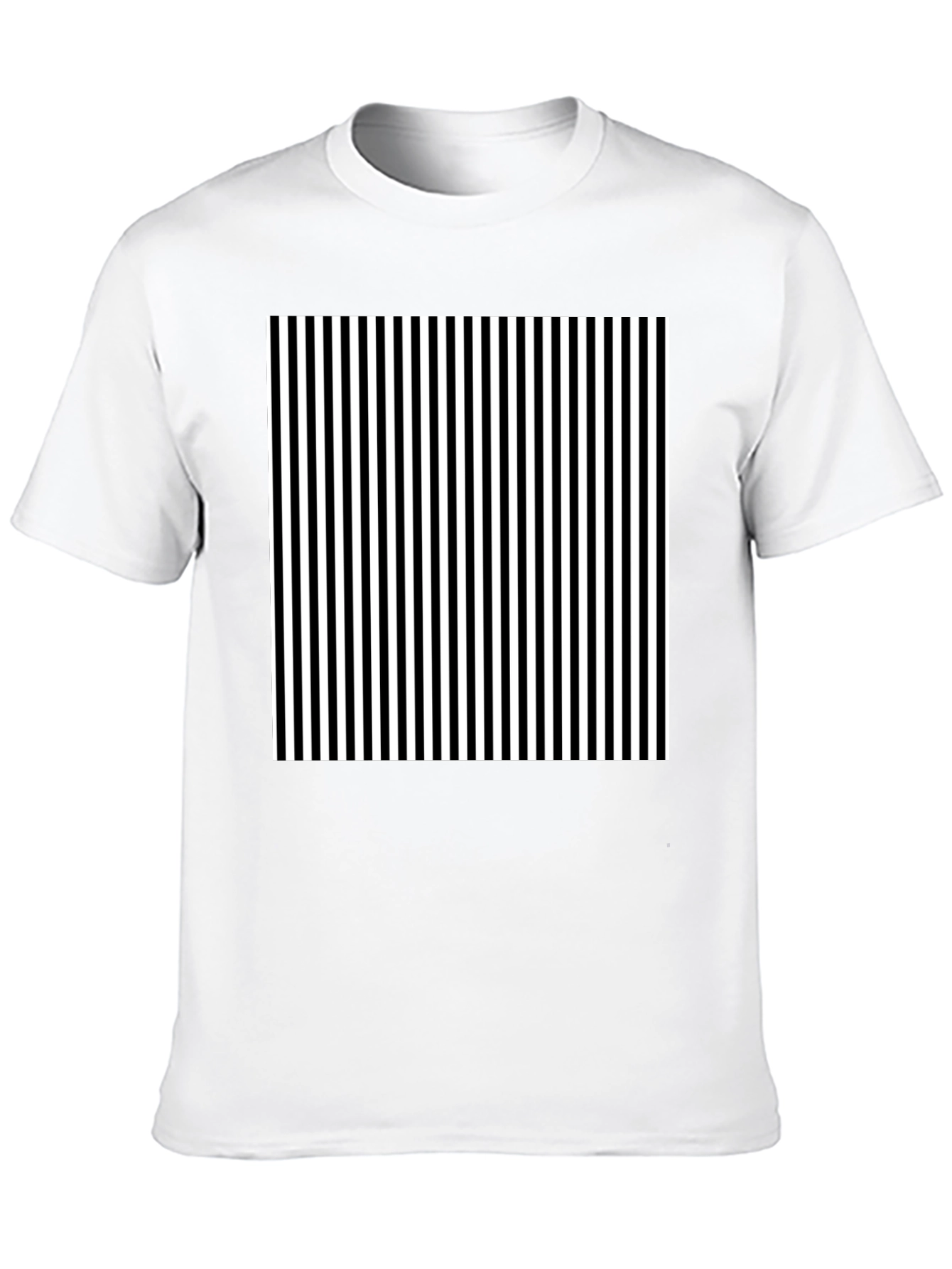 Striped Graphic Tee - Classic Black