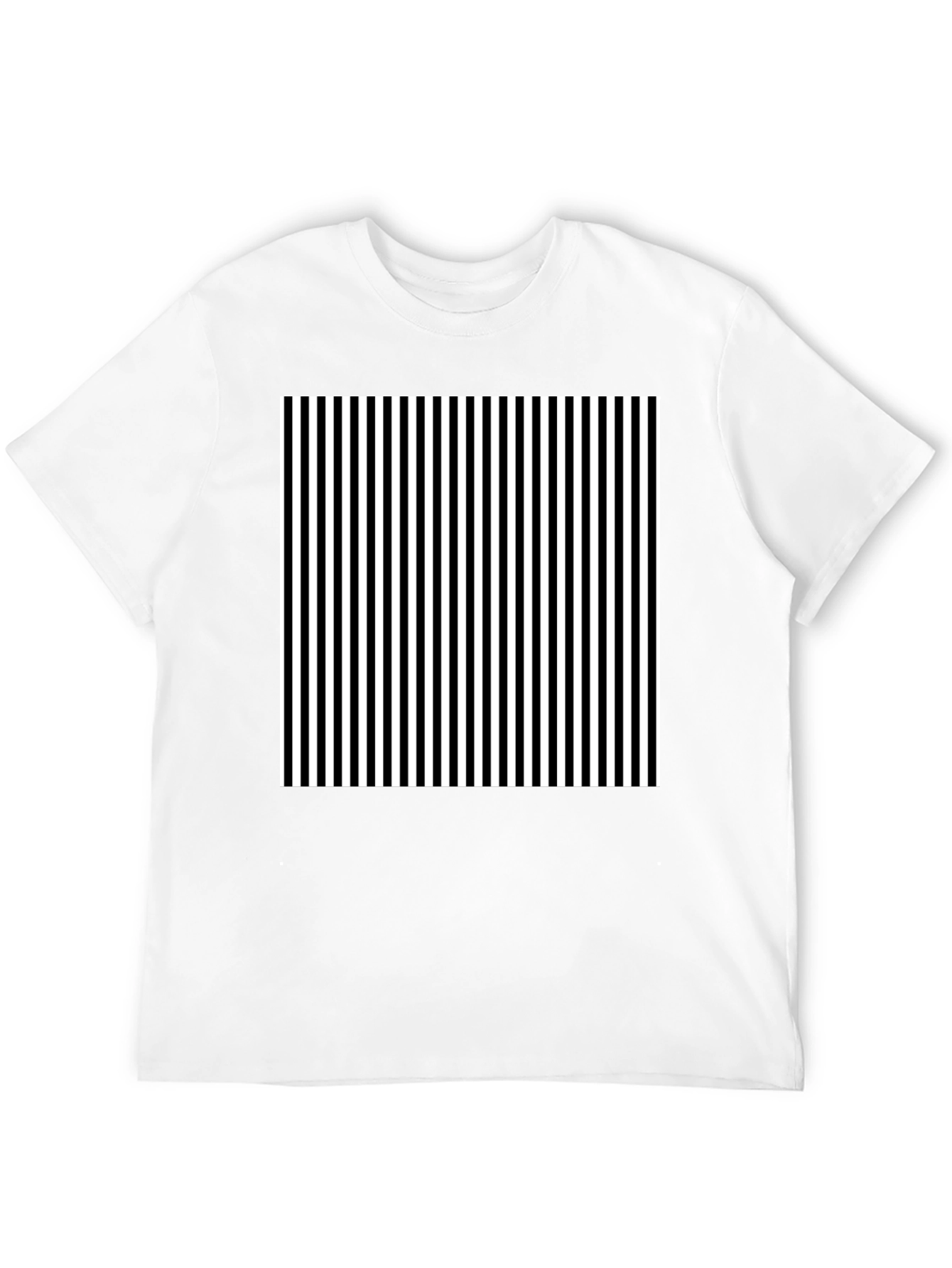 Striped Graphic Tee - Classic Black