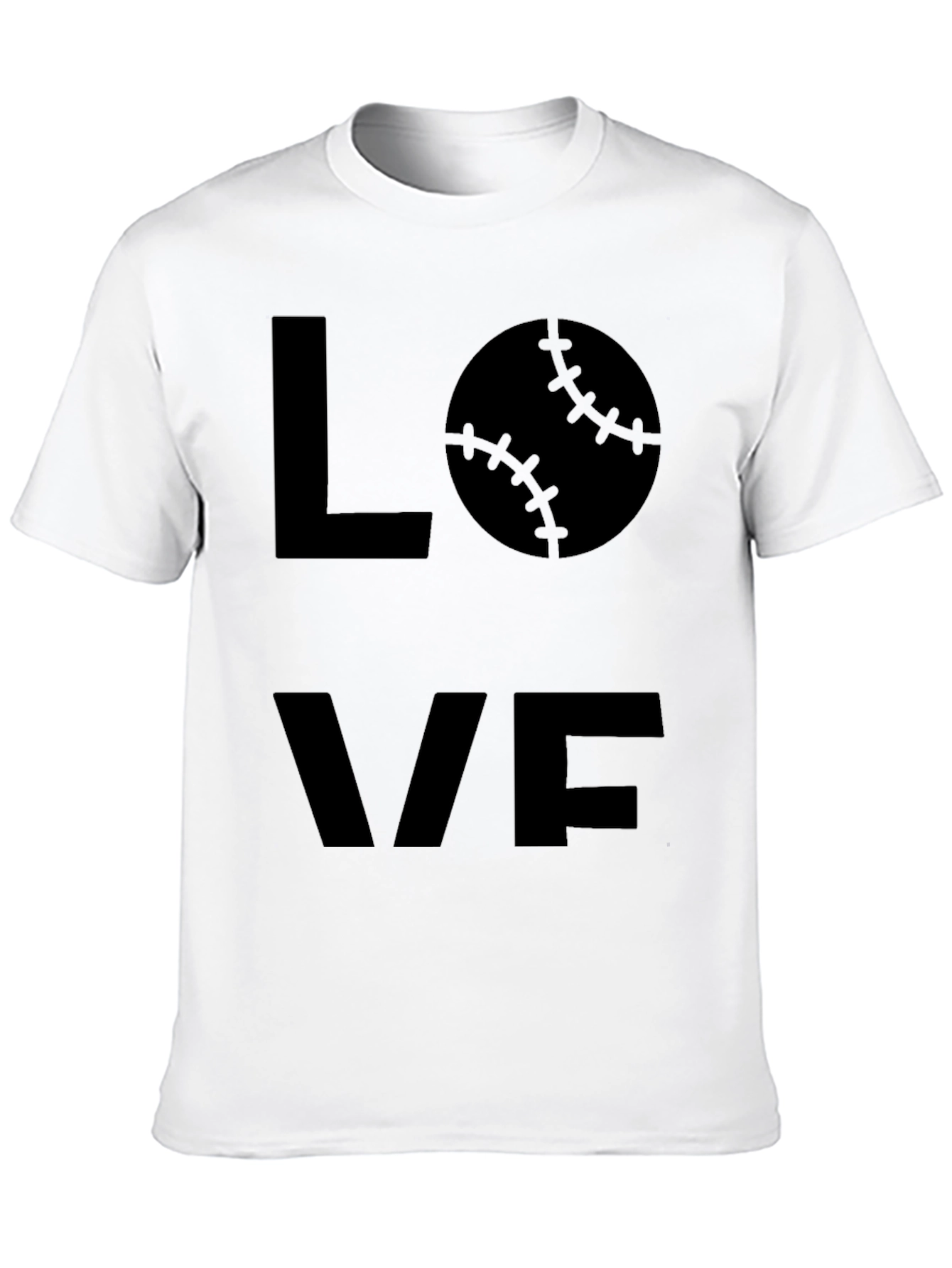 Love Baseball Black T-Shirt