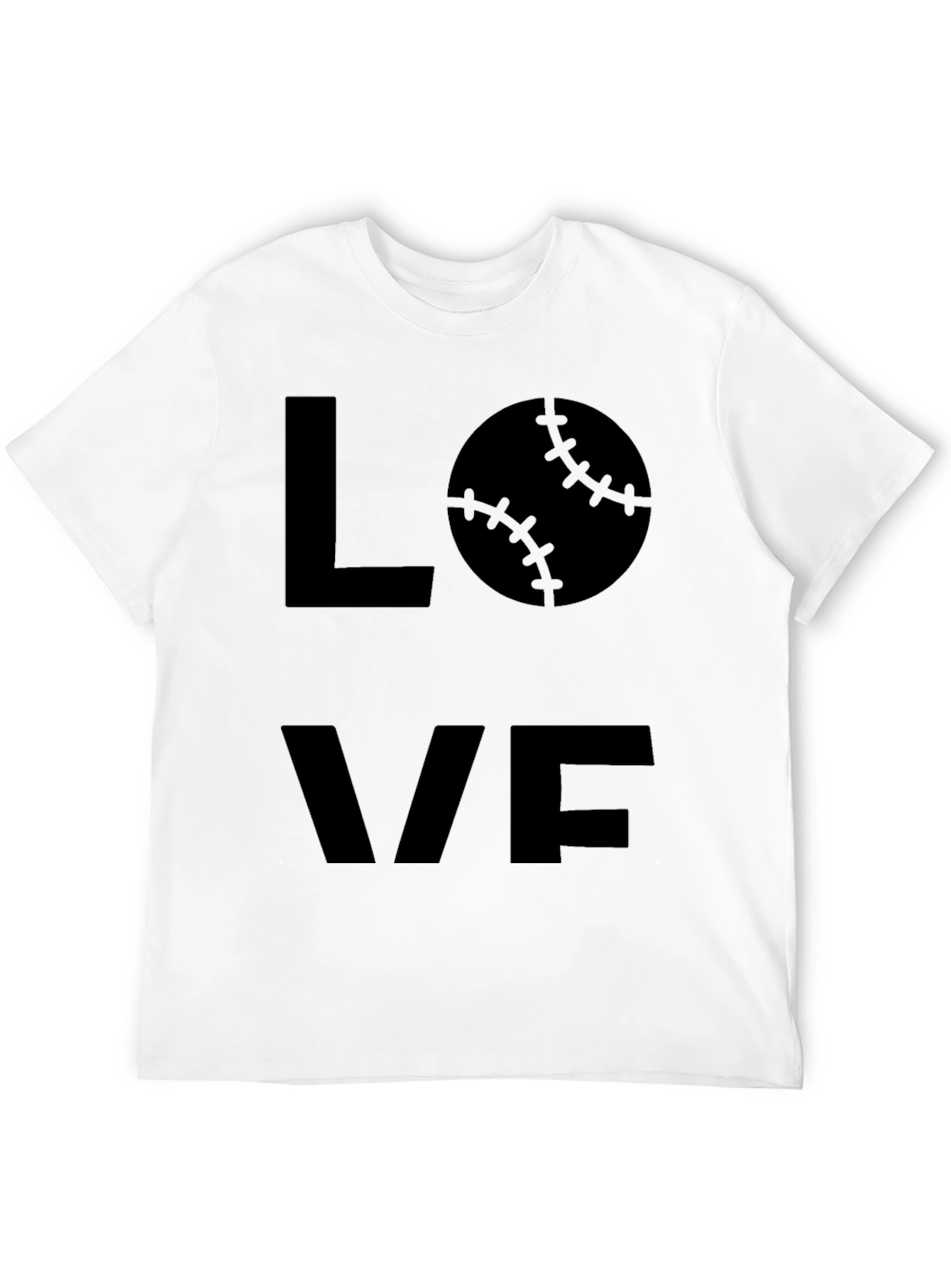 Love Baseball Black T-Shirt