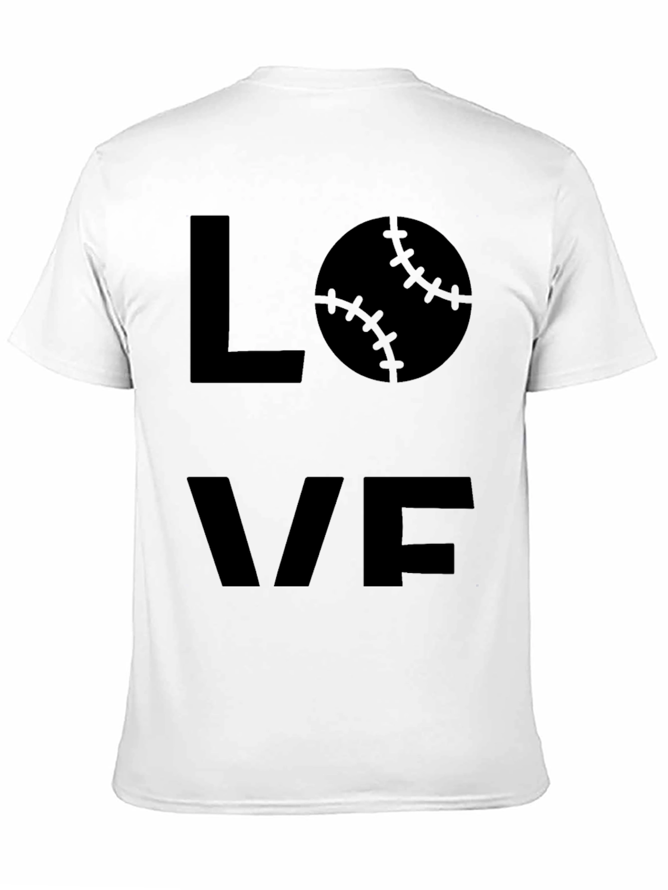 Love Baseball Black T-Shirt