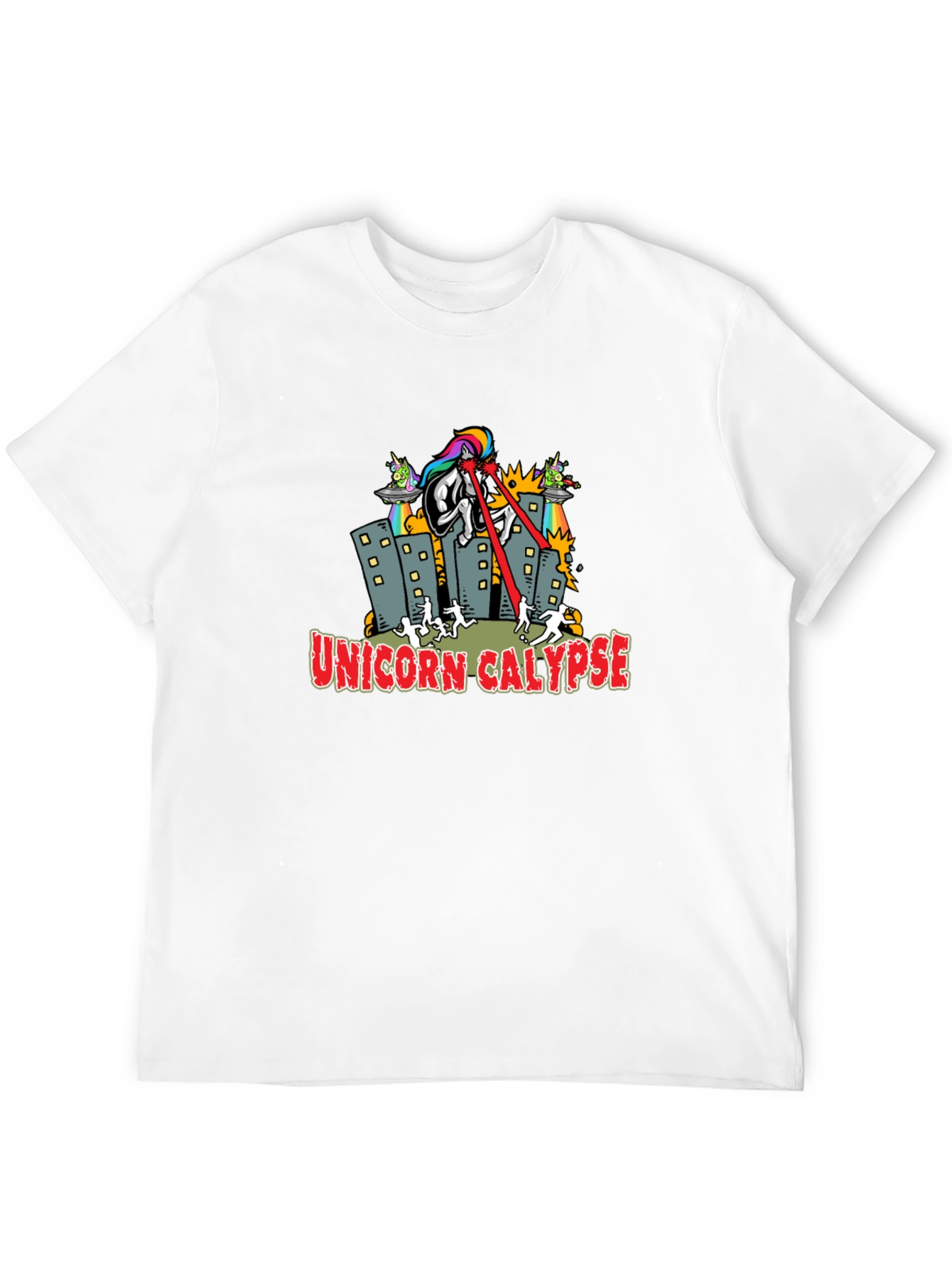 Unicorn Calypse Black Graphic Tee