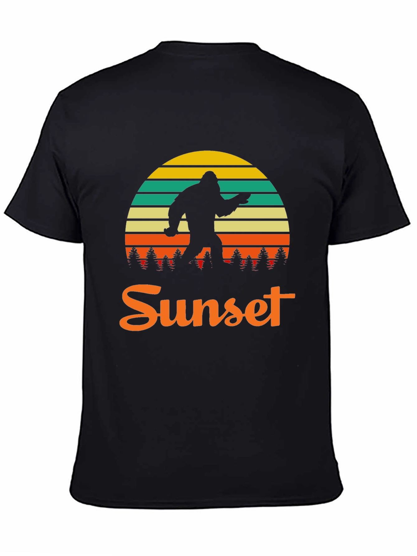 Bigfoot Sunset Graphic T-Shirt